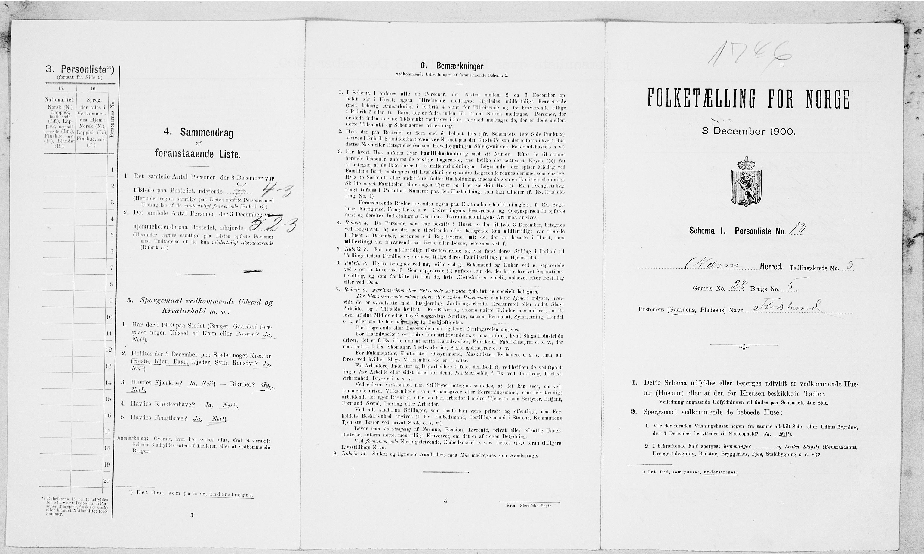 SAT, Folketelling 1900 for 1828 Nesna herred, 1900, s. 360