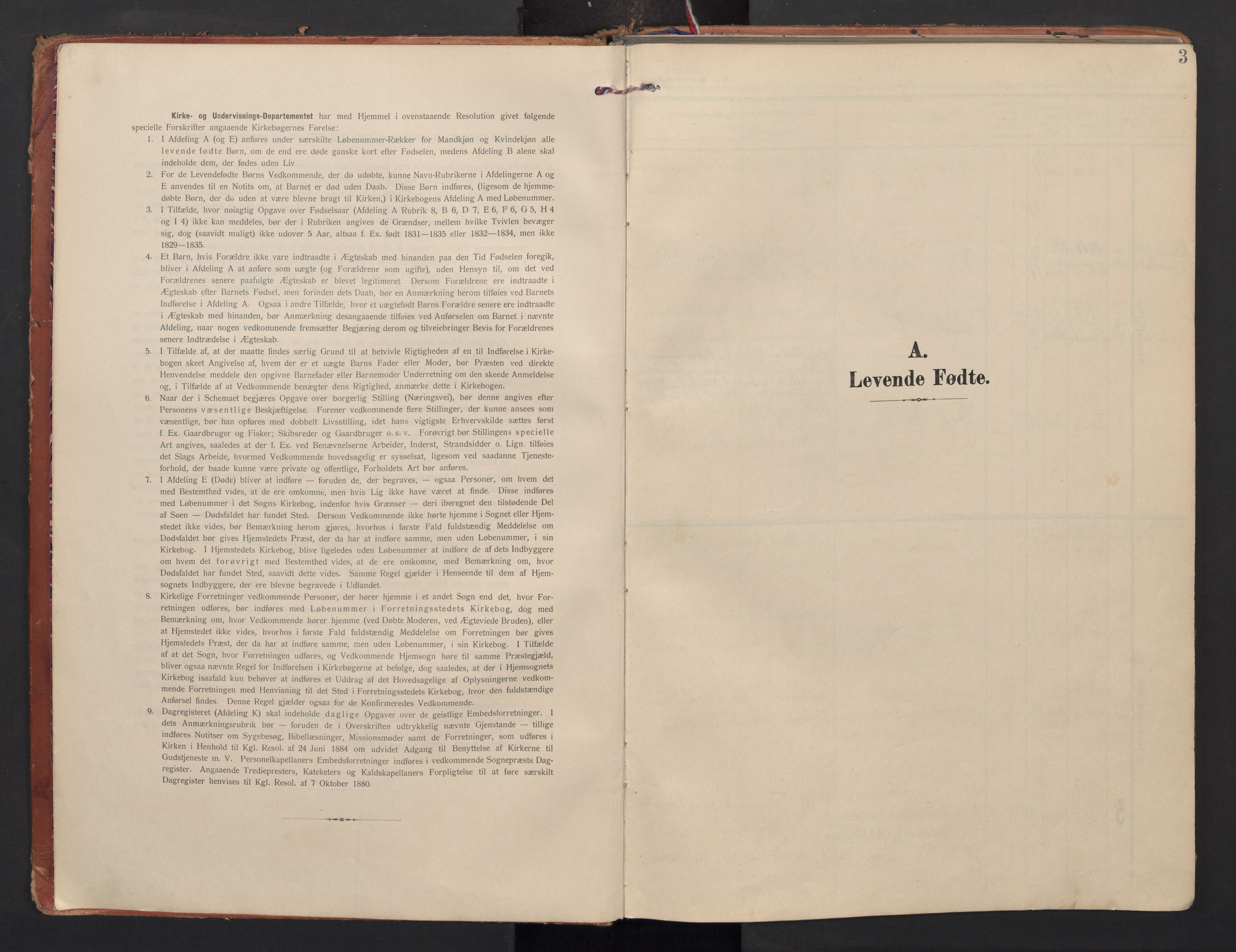 Sørum prestekontor Kirkebøker, AV/SAO-A-10303/F/Fa/L0010: Ministerialbok nr. I 10, 1907-1925, s. 3