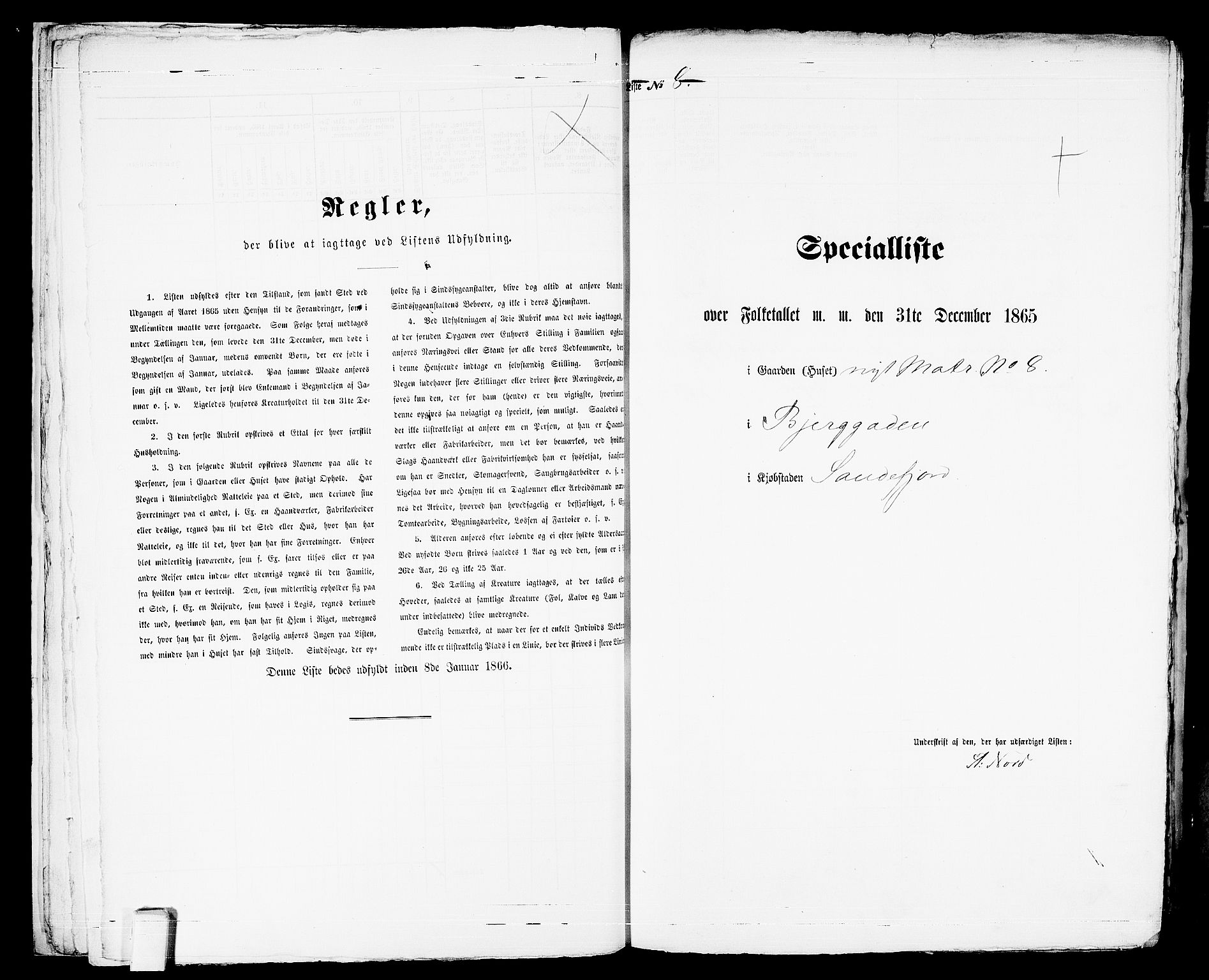 RA, Folketelling 1865 for 0706B Sandeherred prestegjeld, Sandefjord kjøpstad, 1865, s. 22