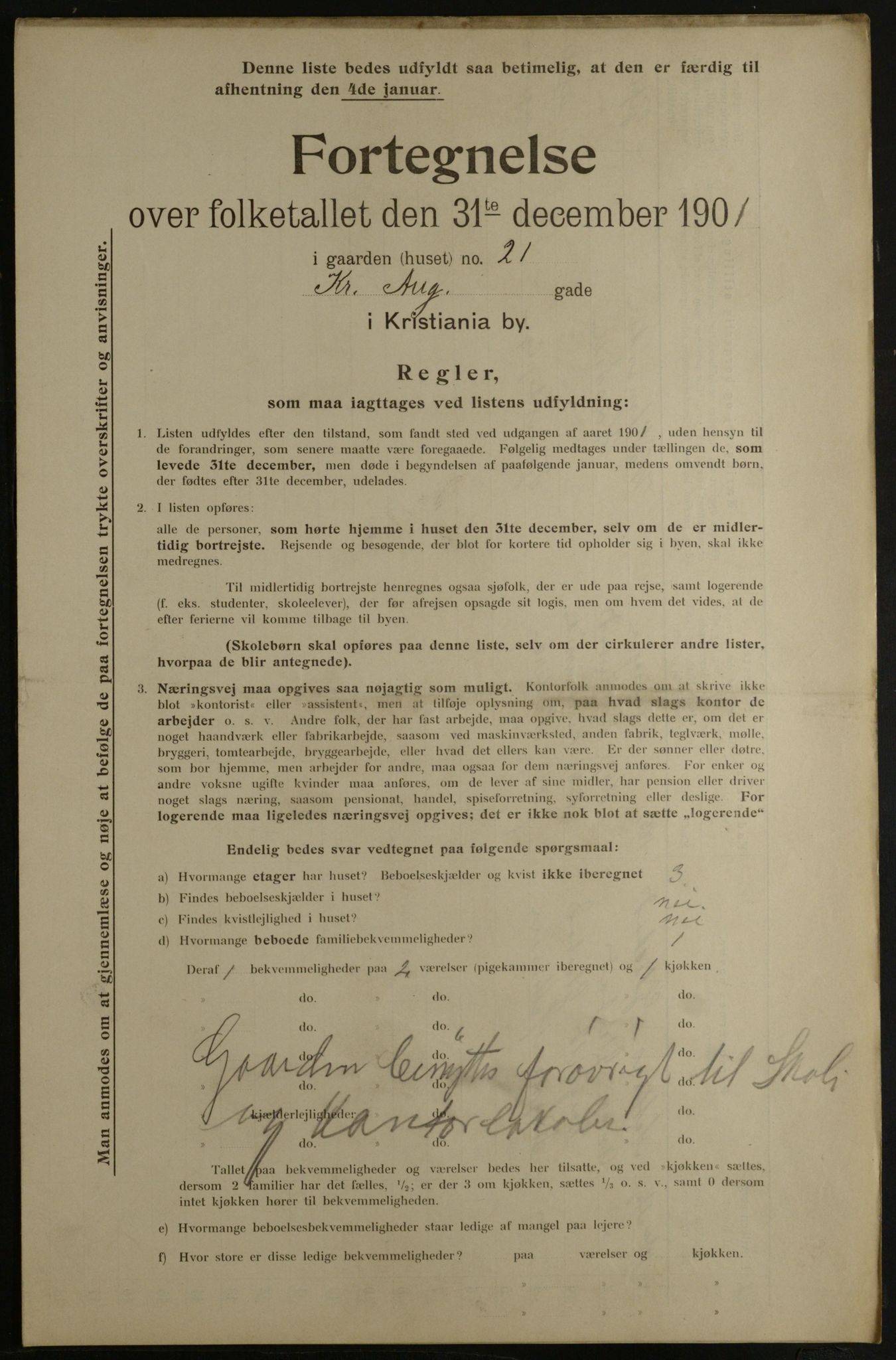 OBA, Kommunal folketelling 31.12.1901 for Kristiania kjøpstad, 1901, s. 8318