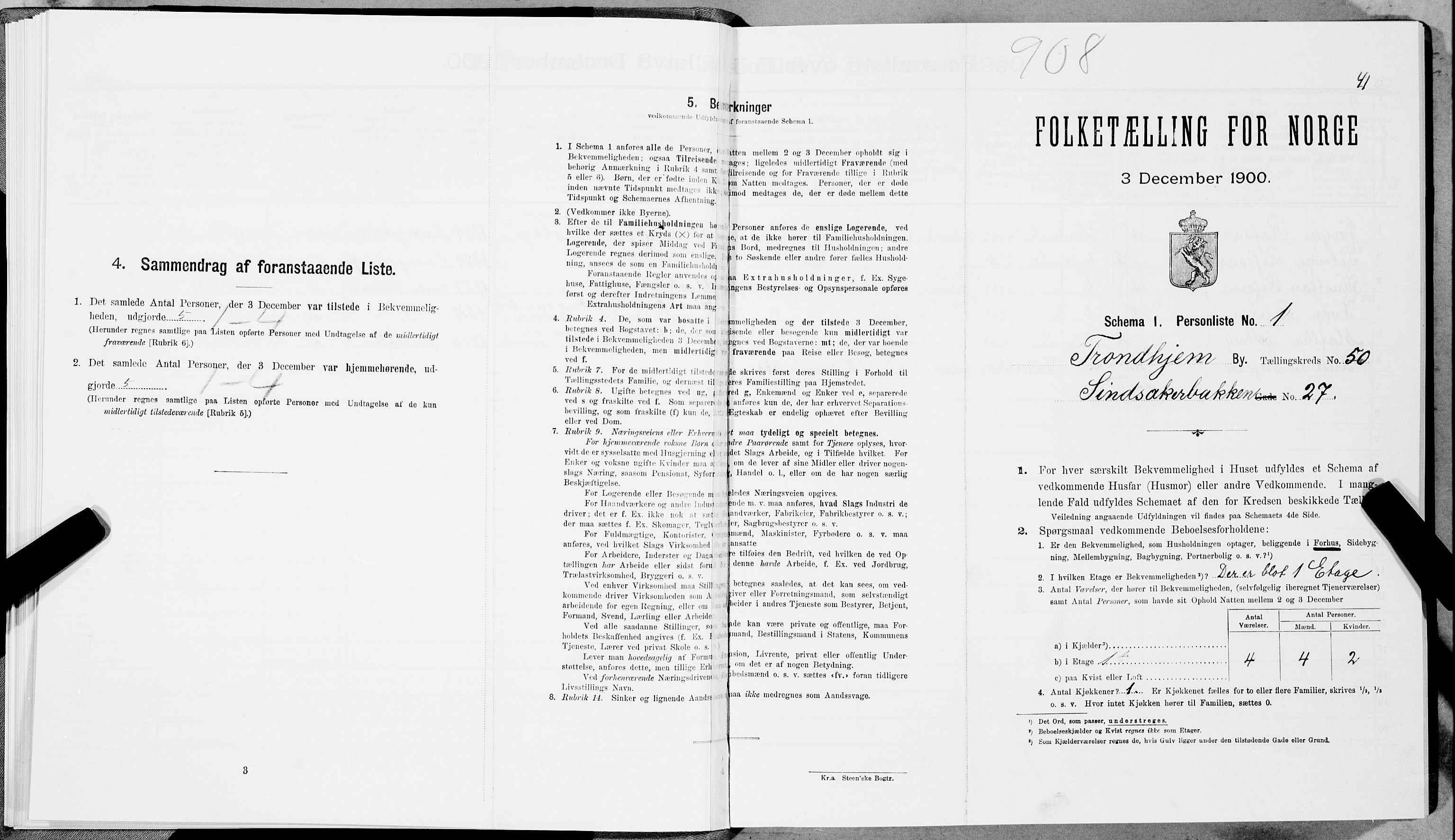 SAT, Folketelling 1900 for 1601 Trondheim kjøpstad, 1900, s. 8366