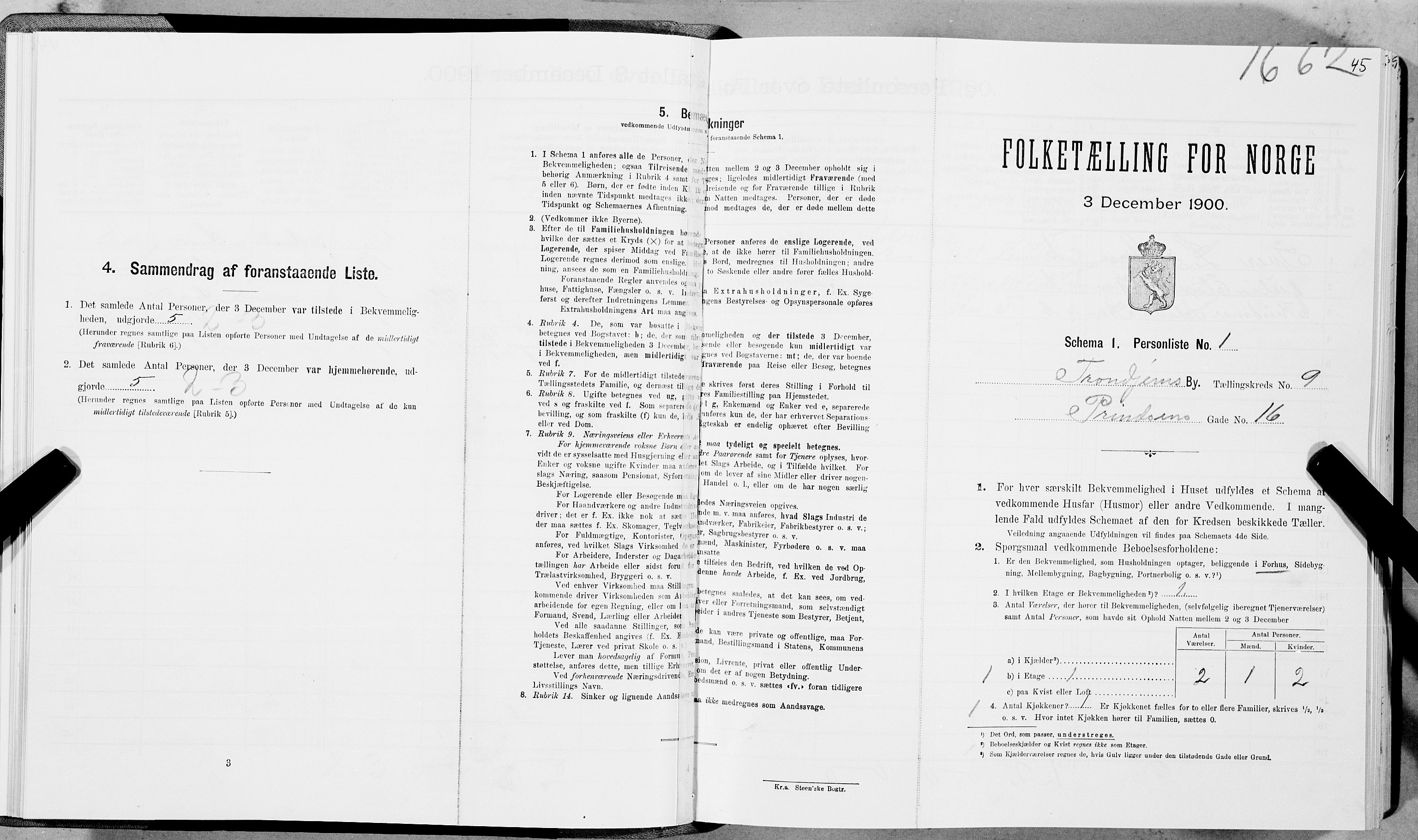 SAT, Folketelling 1900 for 1601 Trondheim kjøpstad, 1900, s. 1530