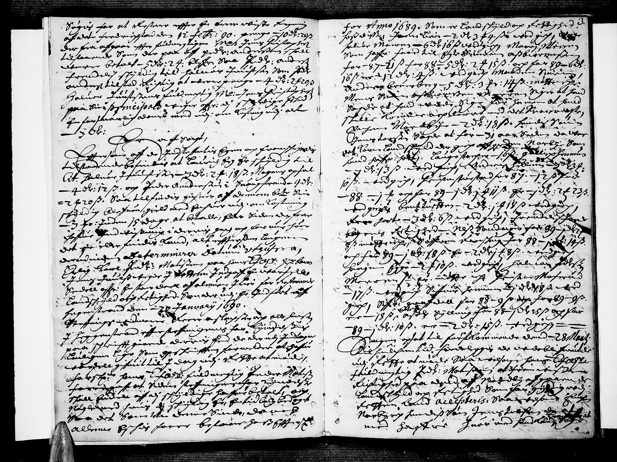Lier, Røyken og Hurum sorenskriveri, SAKO/A-89/F/Fa/L0031: Tingbok, 1690, s. 3