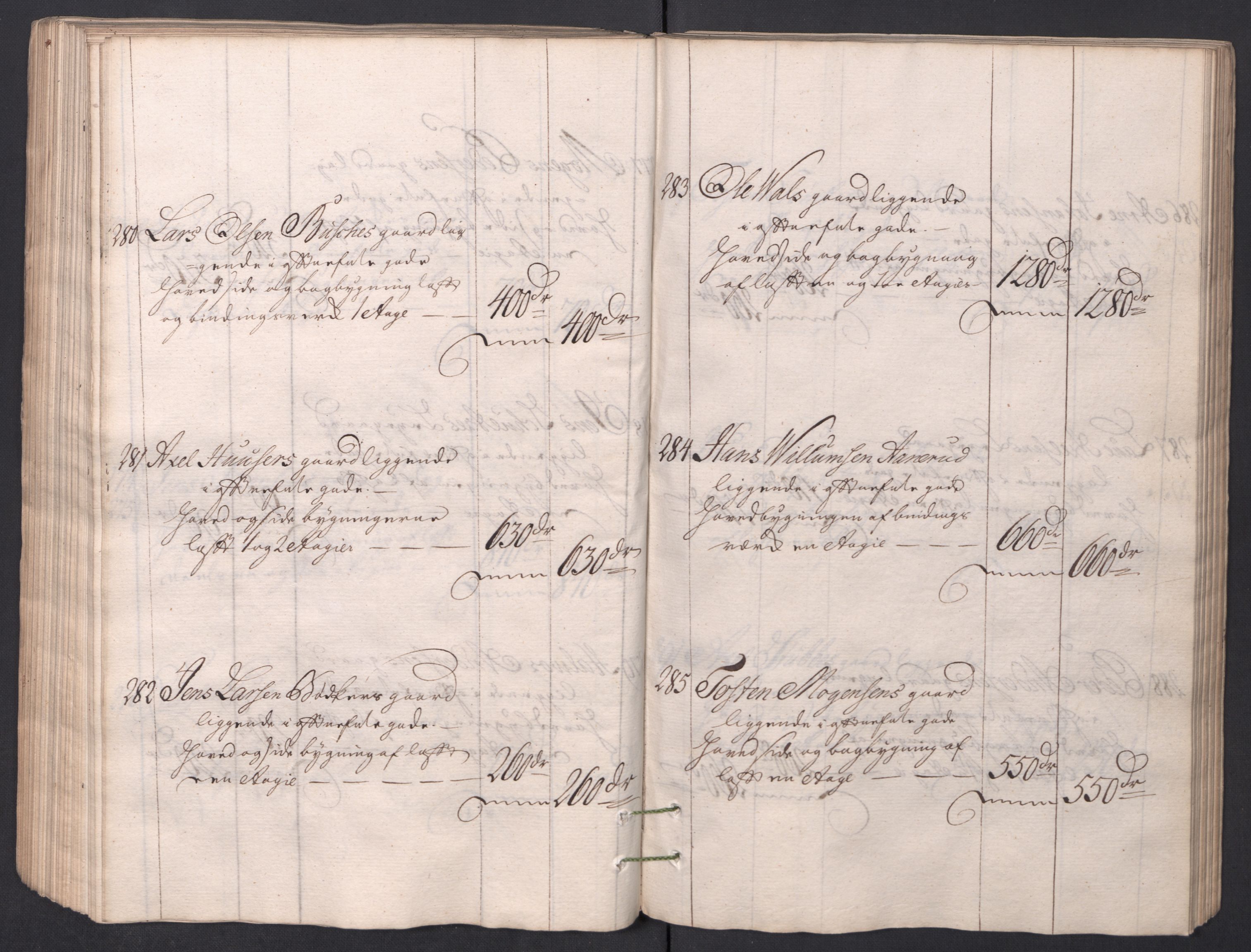 Kristiania stiftamt, AV/SAO-A-10386/I/Ia/L0001/0002: Branntakster / Christiania, 1766-1767