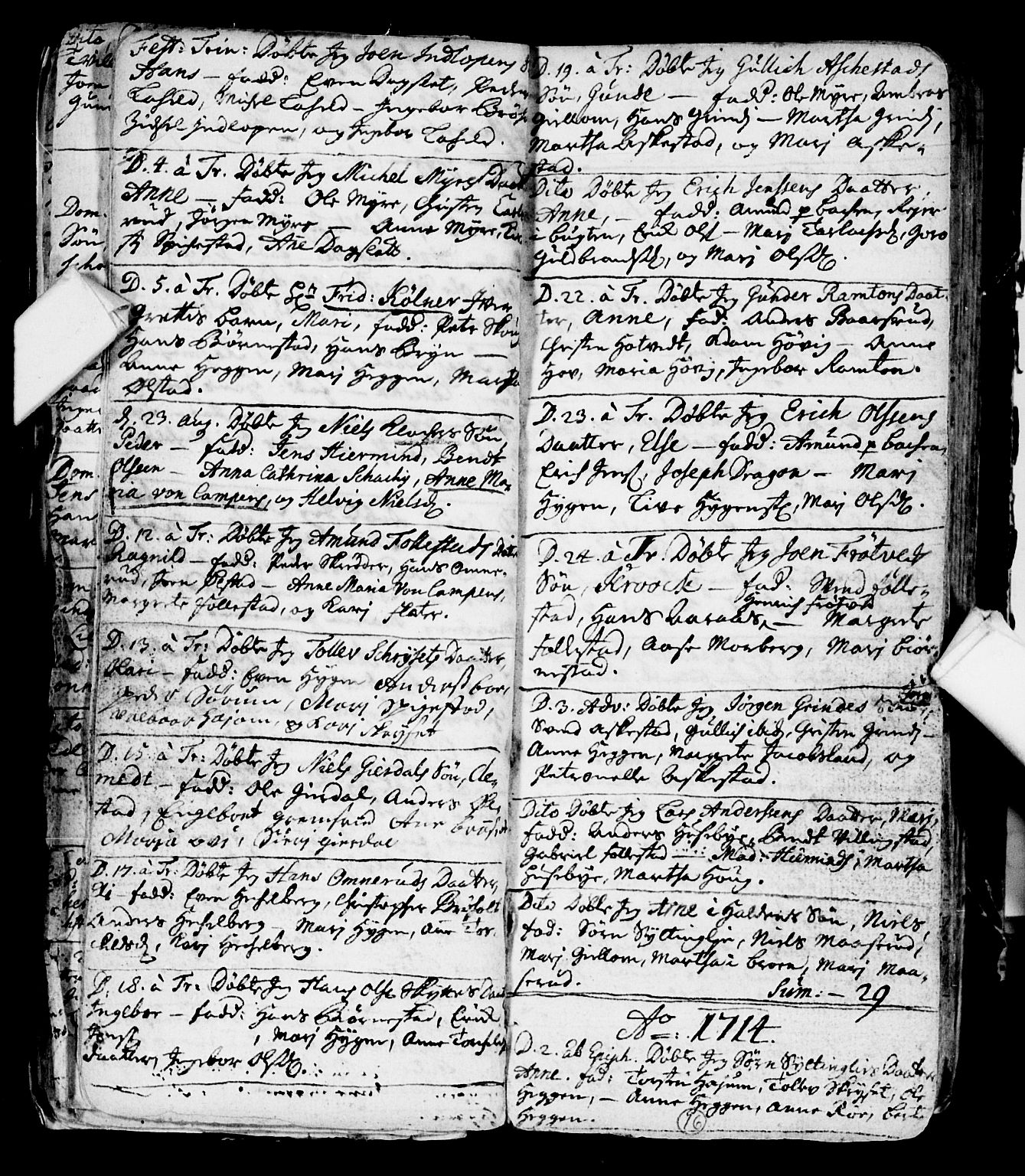 Røyken kirkebøker, AV/SAKO-A-241/F/Fa/L0001: Ministerialbok nr. 1, 1701-1730, s. 16