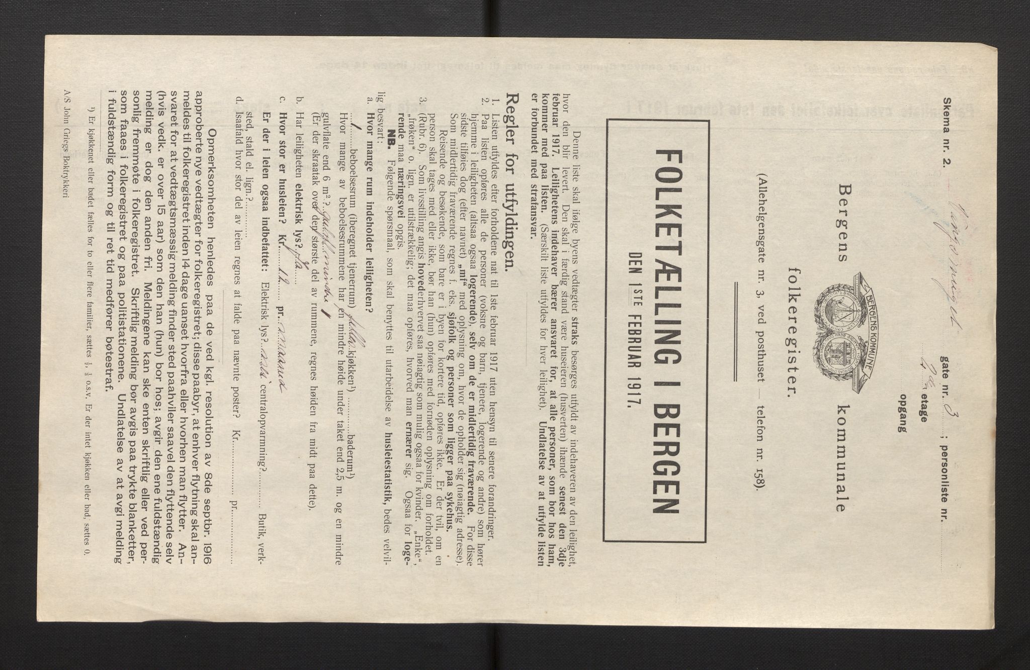 SAB, Kommunal folketelling 1917 for Bergen kjøpstad, 1917, s. 43554
