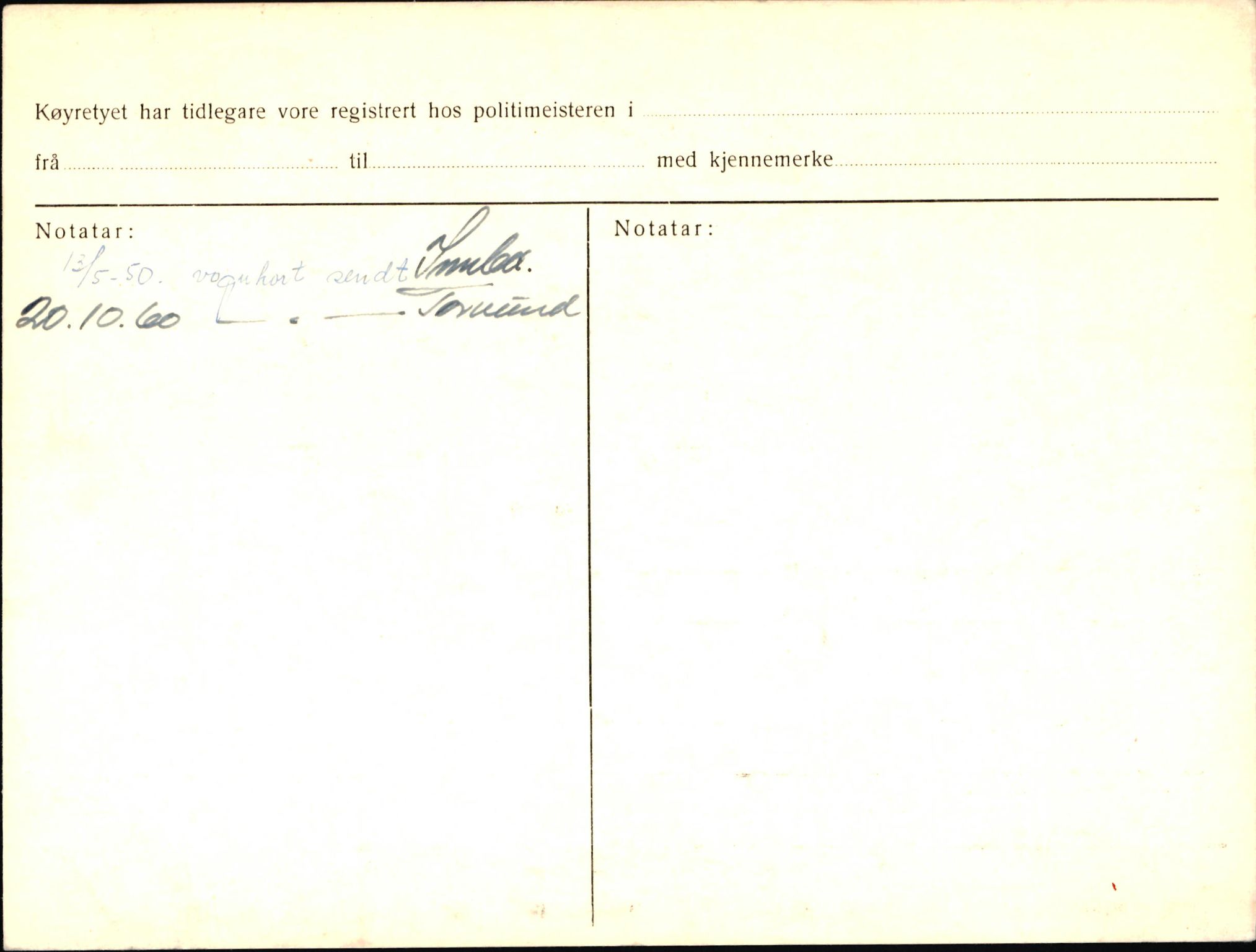 Statens vegvesen, Sogn og Fjordane vegkontor, AV/SAB-A-5301/4/F/L0003: Registerkort utmeldte Fjordane S1000-2499, 1930-1961, s. 12