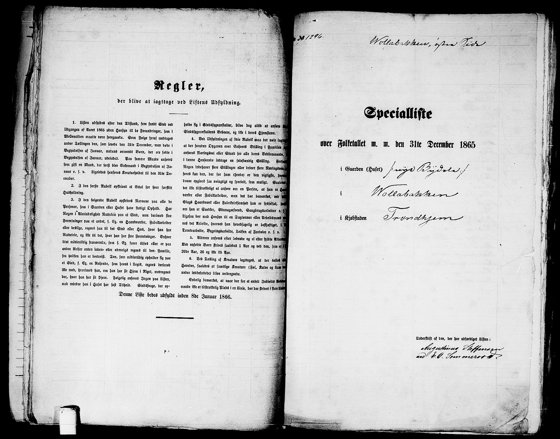 RA, Folketelling 1865 for 1601 Trondheim kjøpstad, 1865, s. 2691