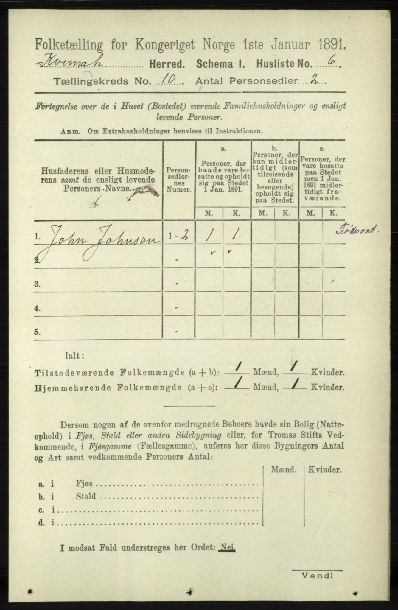 RA, Folketelling 1891 for 1224 Kvinnherad herred, 1891, s. 3526