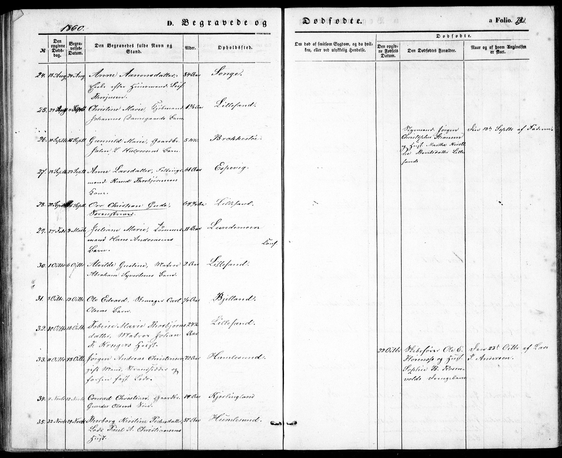 Vestre Moland sokneprestkontor, SAK/1111-0046/F/Fb/Fbb/L0003: Klokkerbok nr. B 3, 1851-1861, s. 232