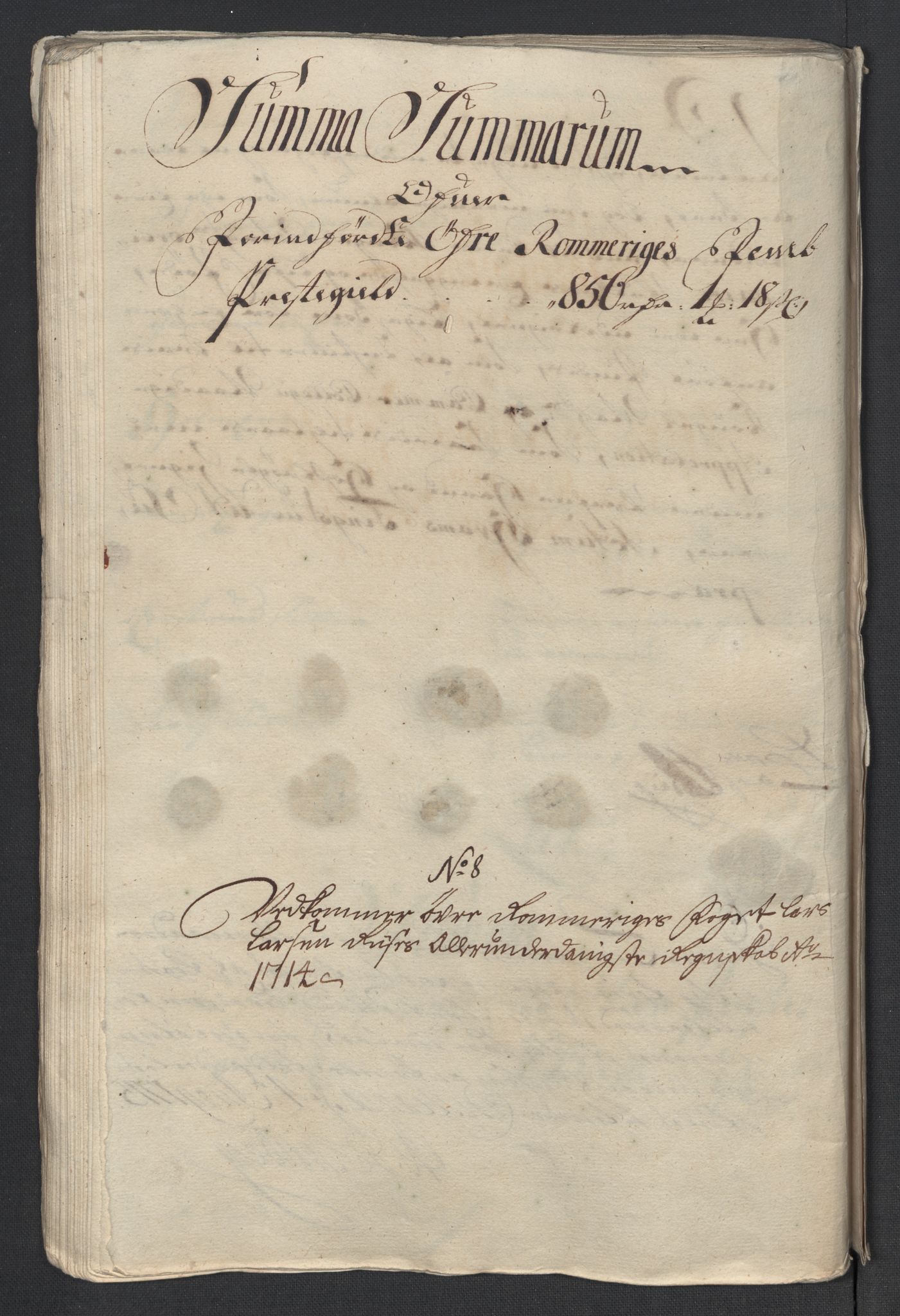 Rentekammeret inntil 1814, Reviderte regnskaper, Fogderegnskap, RA/EA-4092/R12/L0723: Fogderegnskap Øvre Romerike, 1713-1714, s. 316