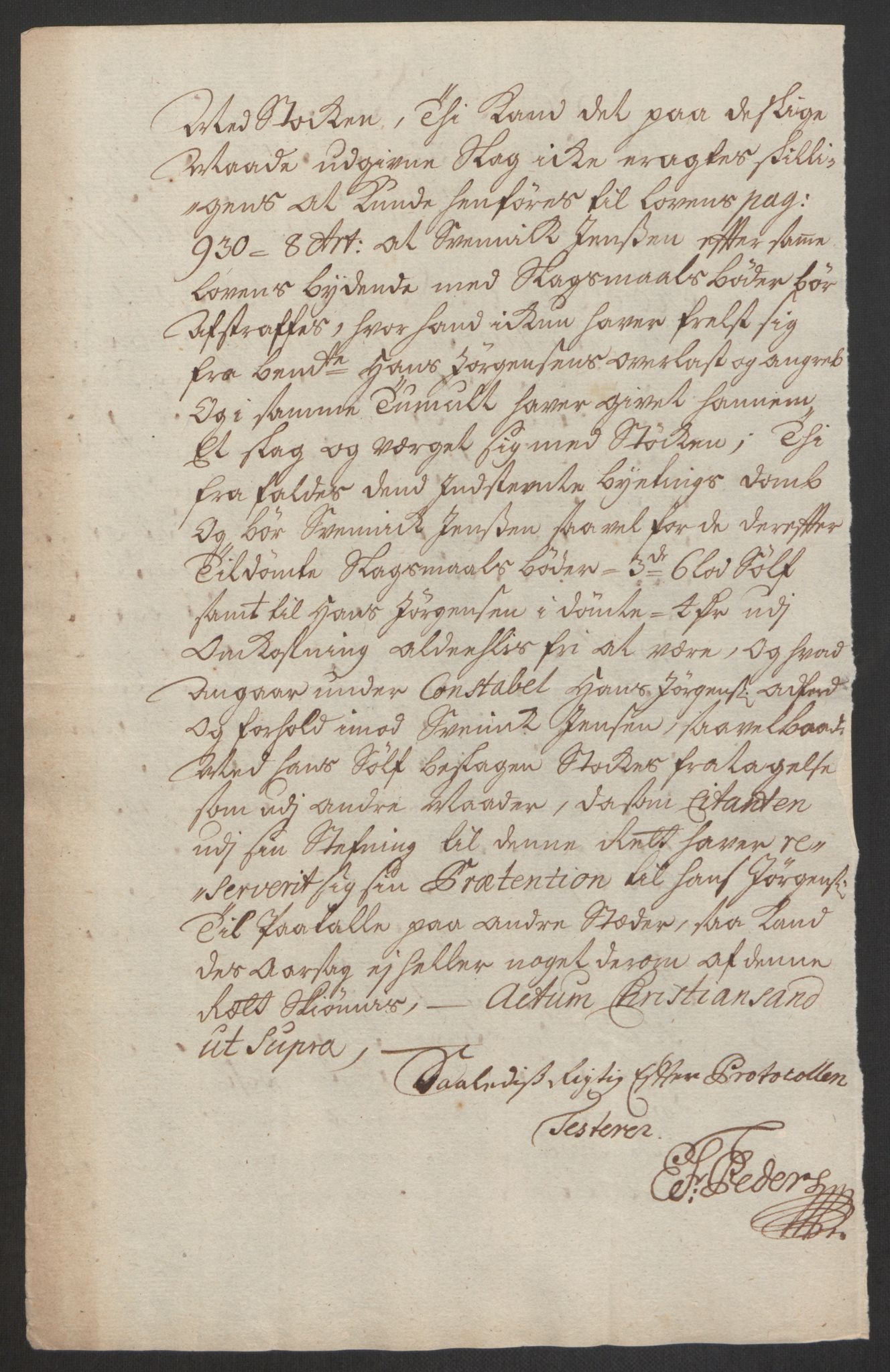 Rentekammeret inntil 1814, Reviderte regnskaper, Byregnskaper, RA/EA-4066/R/Rm/L0285: [M18] Sikt og sakefall, 1681-1718, s. 596