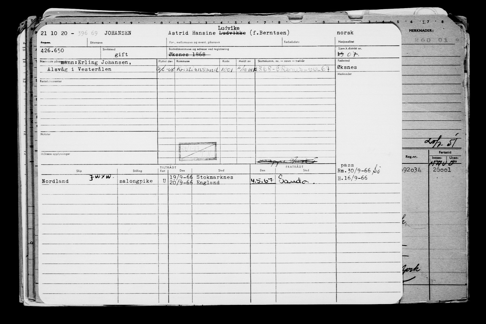 Direktoratet for sjømenn, AV/RA-S-3545/G/Gb/L0186: Hovedkort, 1920, s. 514