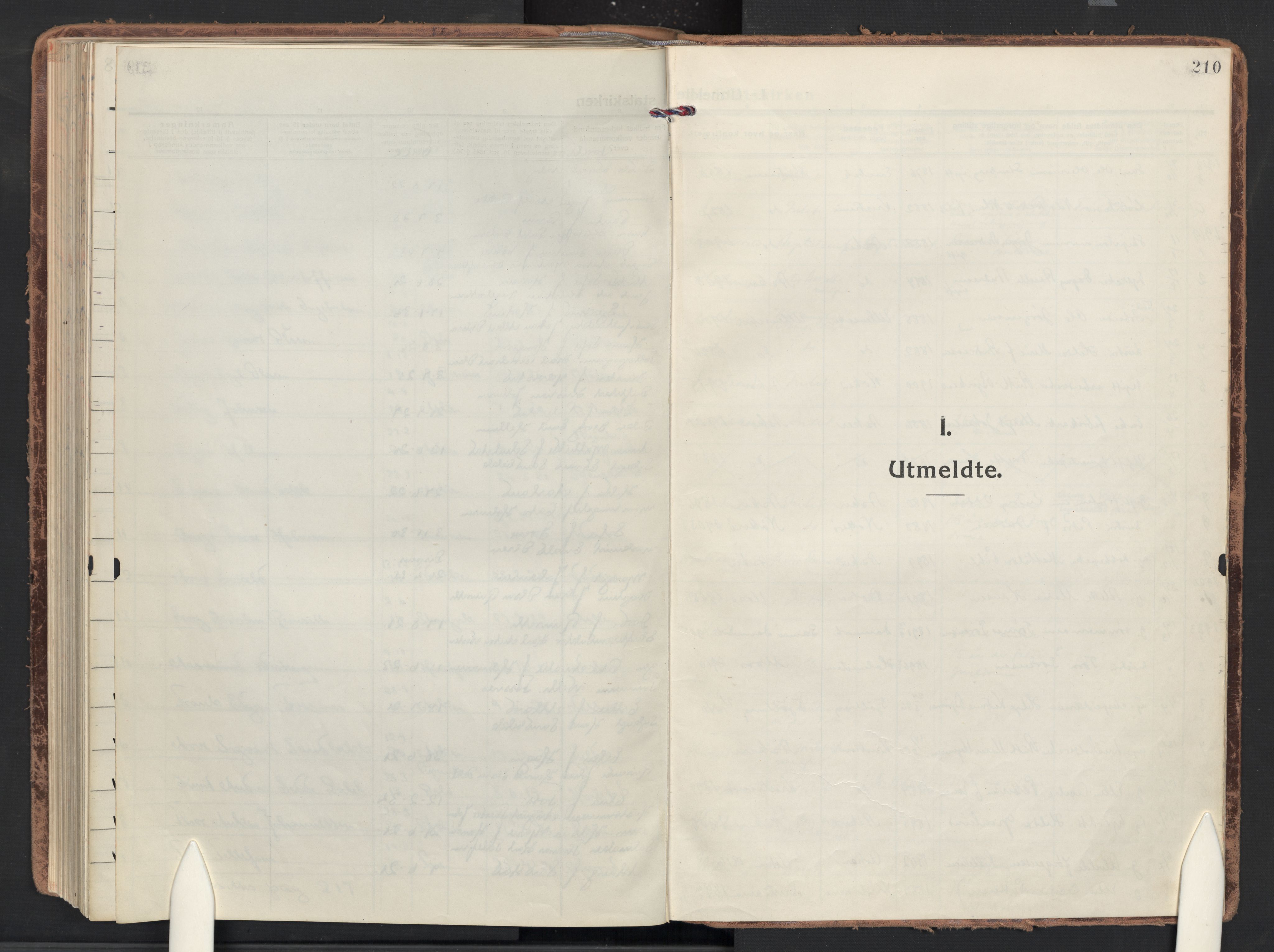 Asker prestekontor Kirkebøker, AV/SAO-A-10256a/F/Fa/L0019: Ministerialbok nr. I 19, 1918-1935, s. 210