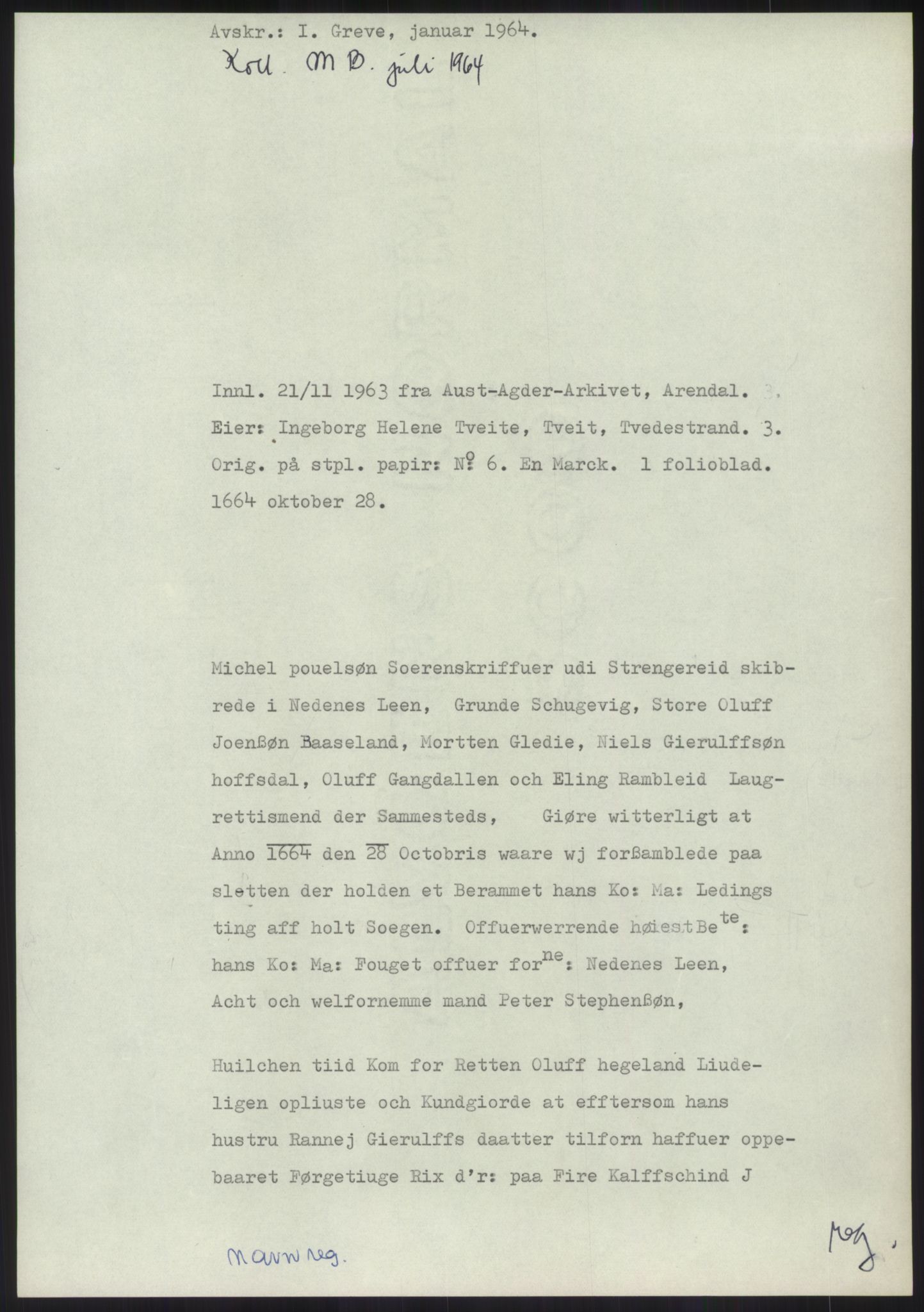 Samlinger til kildeutgivelse, Diplomavskriftsamlingen, RA/EA-4053/H/Ha, s. 1015