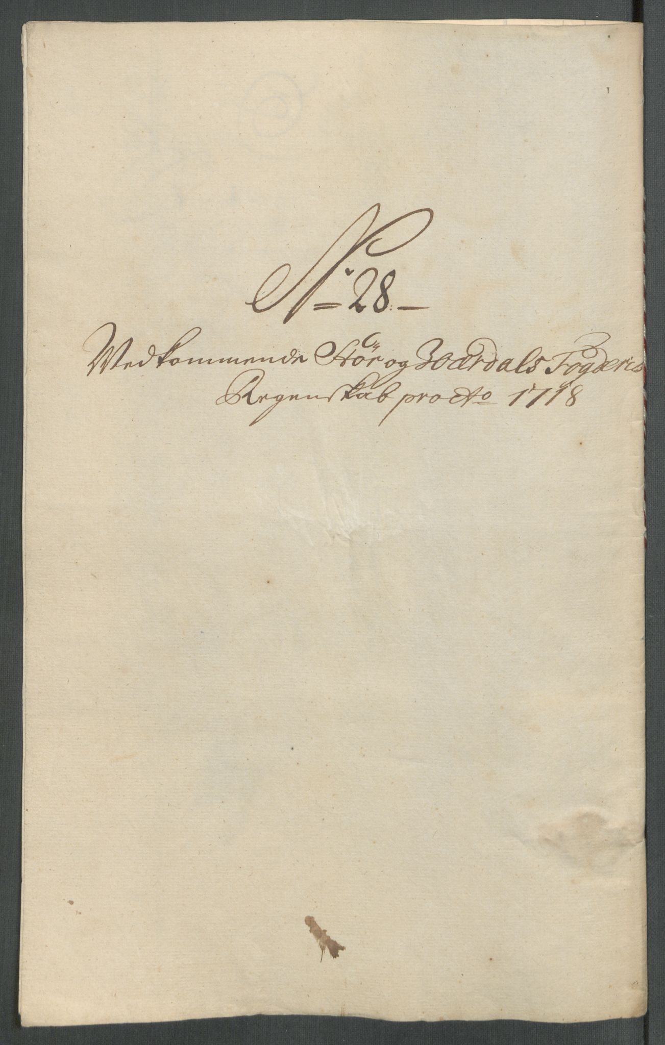 Rentekammeret inntil 1814, Reviderte regnskaper, Fogderegnskap, RA/EA-4092/R62/L4208: Fogderegnskap Stjørdal og Verdal, 1718, s. 268