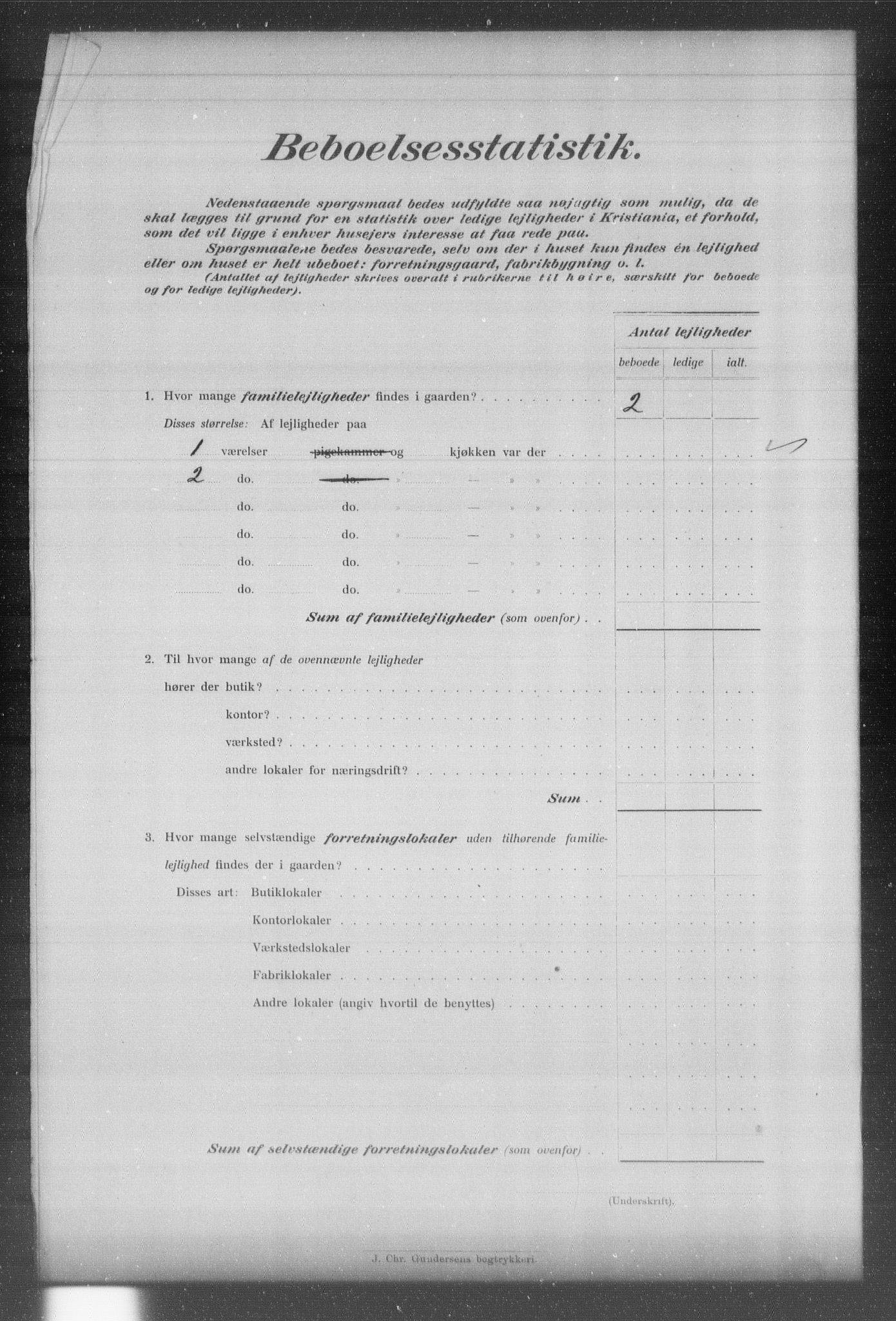 OBA, Kommunal folketelling 31.12.1903 for Kristiania kjøpstad, 1903, s. 13805