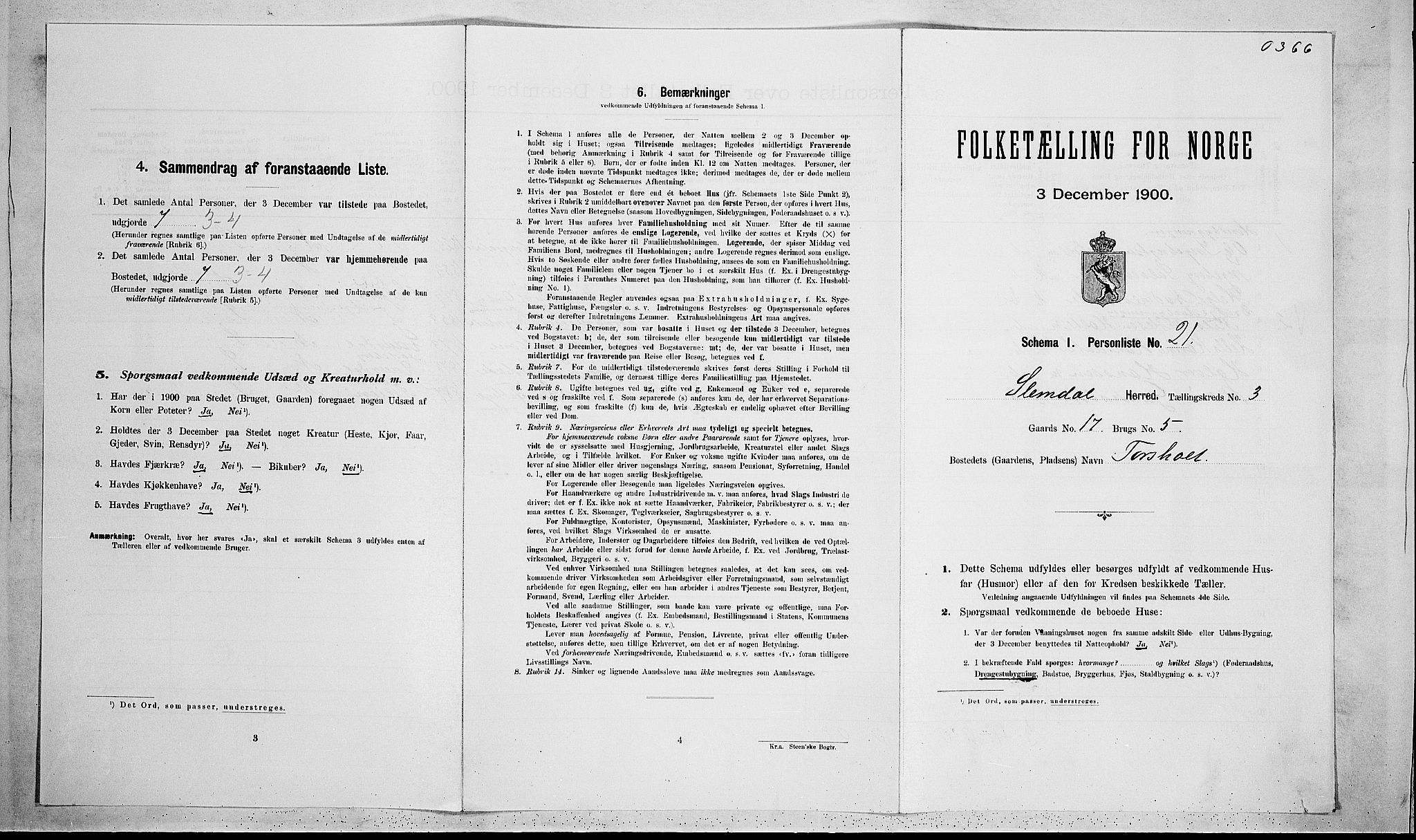 SAKO, Folketelling 1900 for 0811 Slemdal herred, 1900, s. 146