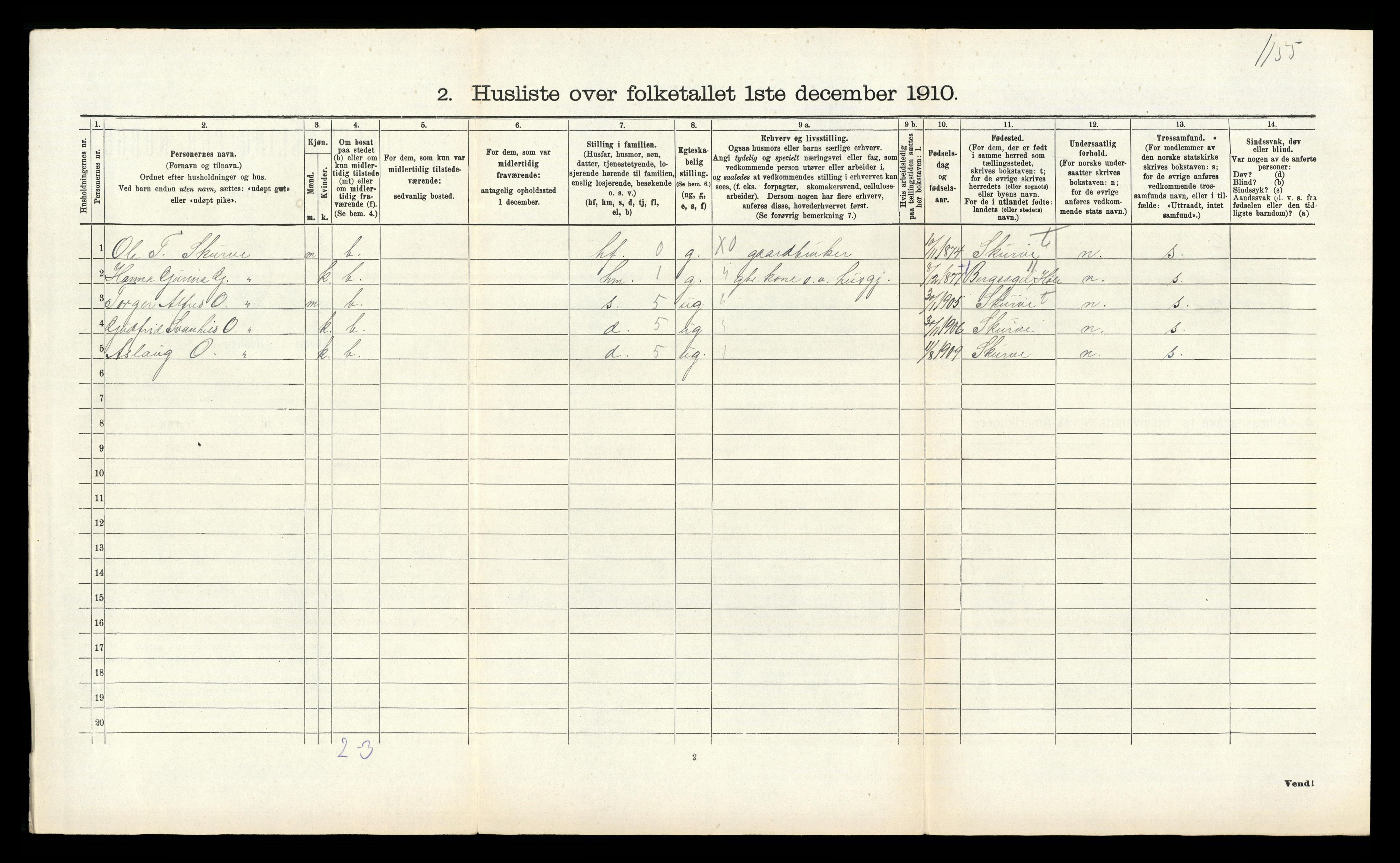 RA, Folketelling 1910 for 1122 Gjesdal herred, 1910, s. 313