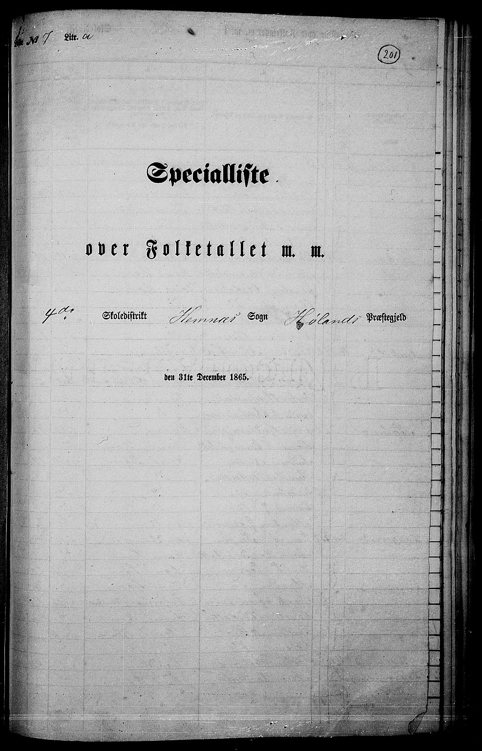 RA, Folketelling 1865 for 0221P Høland prestegjeld, 1865, s. 182