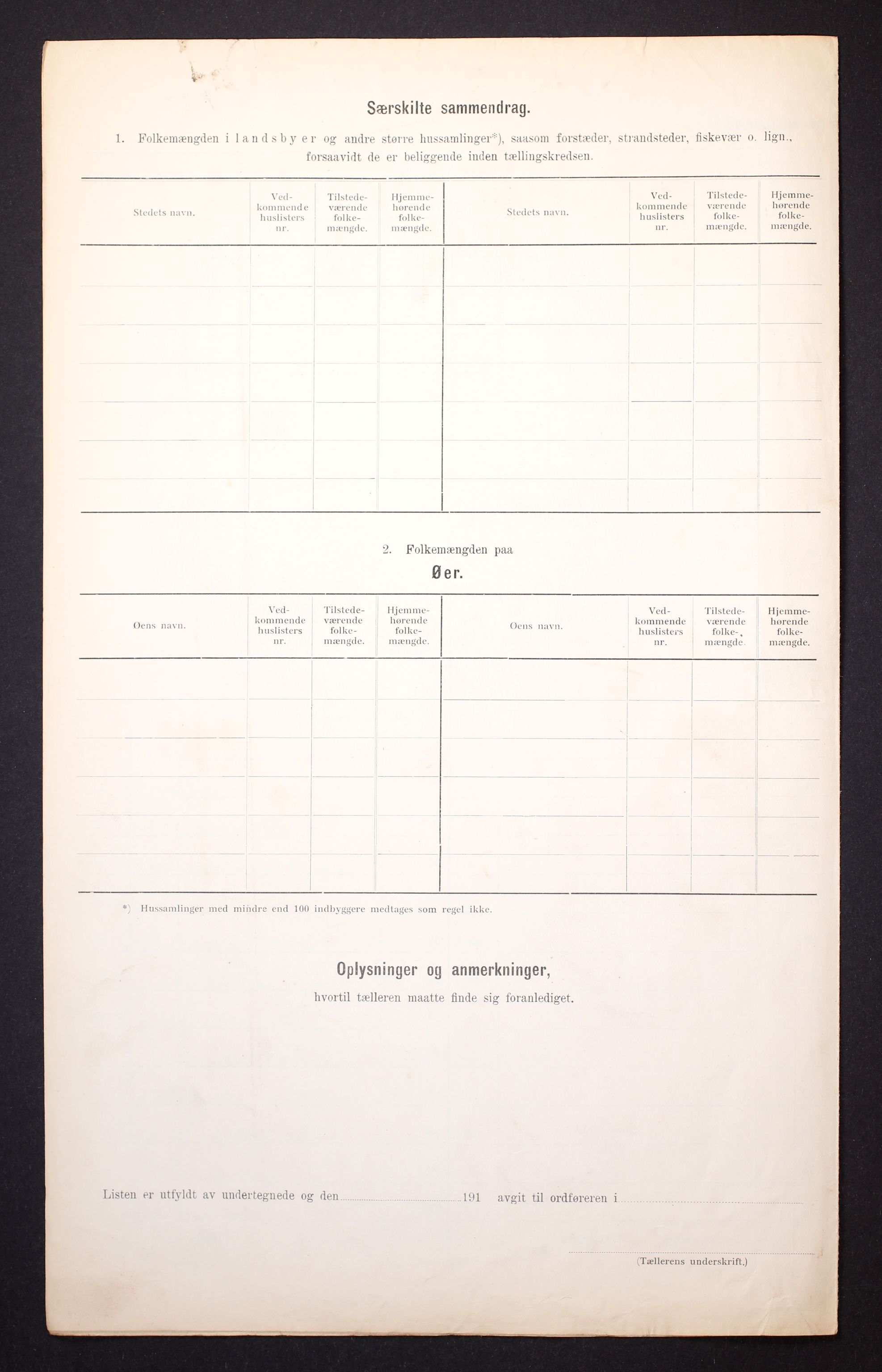 RA, Folketelling 1910 for 0920 Øyestad herred, 1910, s. 6