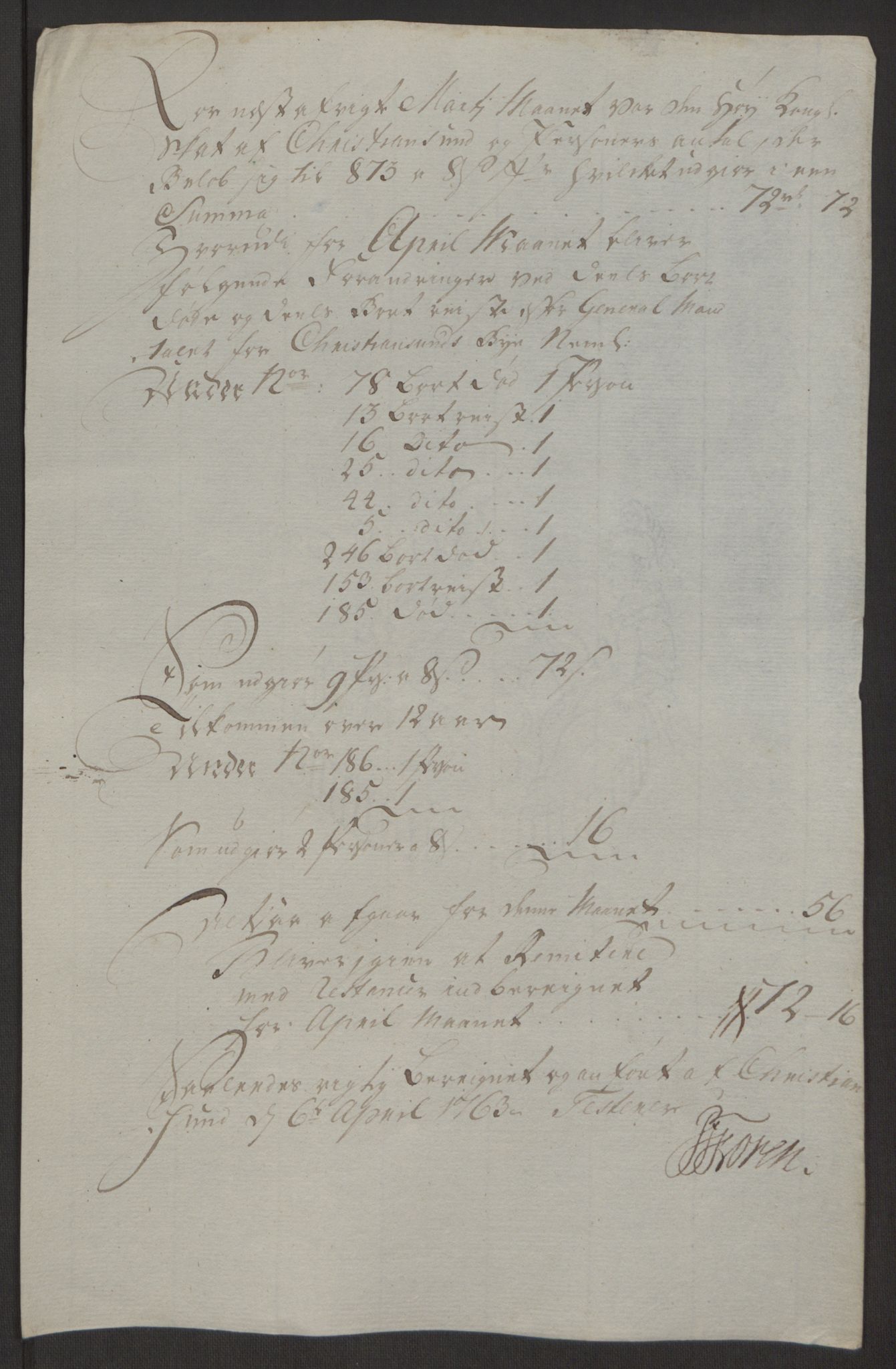 Rentekammeret inntil 1814, Reviderte regnskaper, Byregnskaper, AV/RA-EA-4066/R/Rr/L0495/0004: [R1] Kontribusjonsregnskap / Ekstraskatt, 1762-1772, s. 17