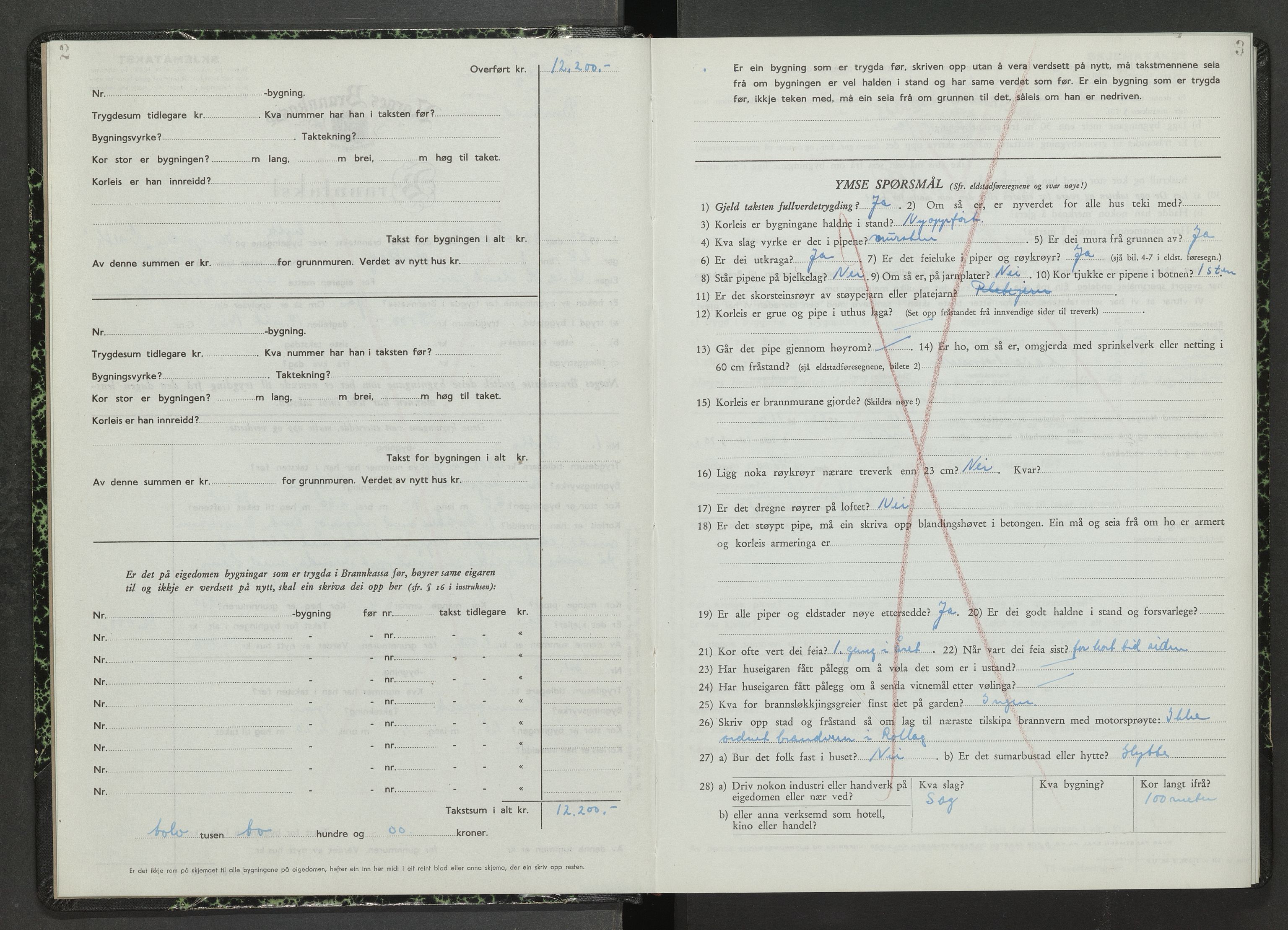 Rollag lensmannskontor, AV/SAKO-A-521/Y/Yb/Ybb/L0002: Skjematakstprotokoll, 1953