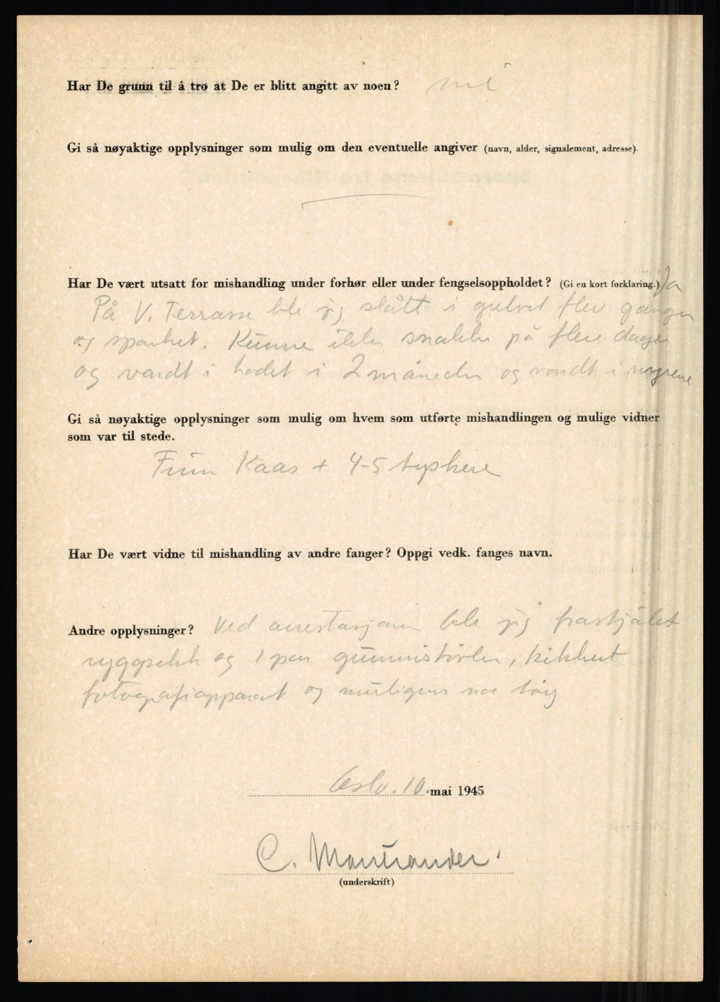 Rikspolitisjefen, AV/RA-S-1560/L/L0011: Lucassen, Oscar Fredrik - Moen, Olav, 1940-1945, s. 525