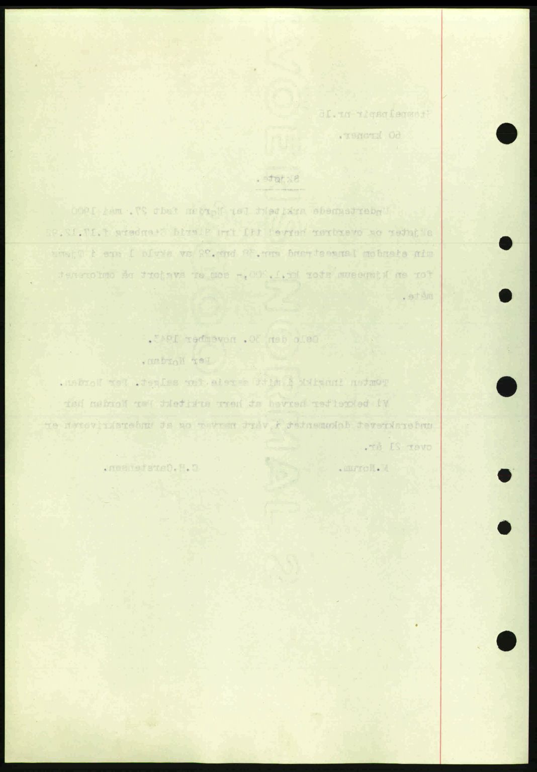 Tønsberg sorenskriveri, AV/SAKO-A-130/G/Ga/Gaa/L0014: Pantebok nr. A14, 1943-1944, Dagboknr: 2949/1943