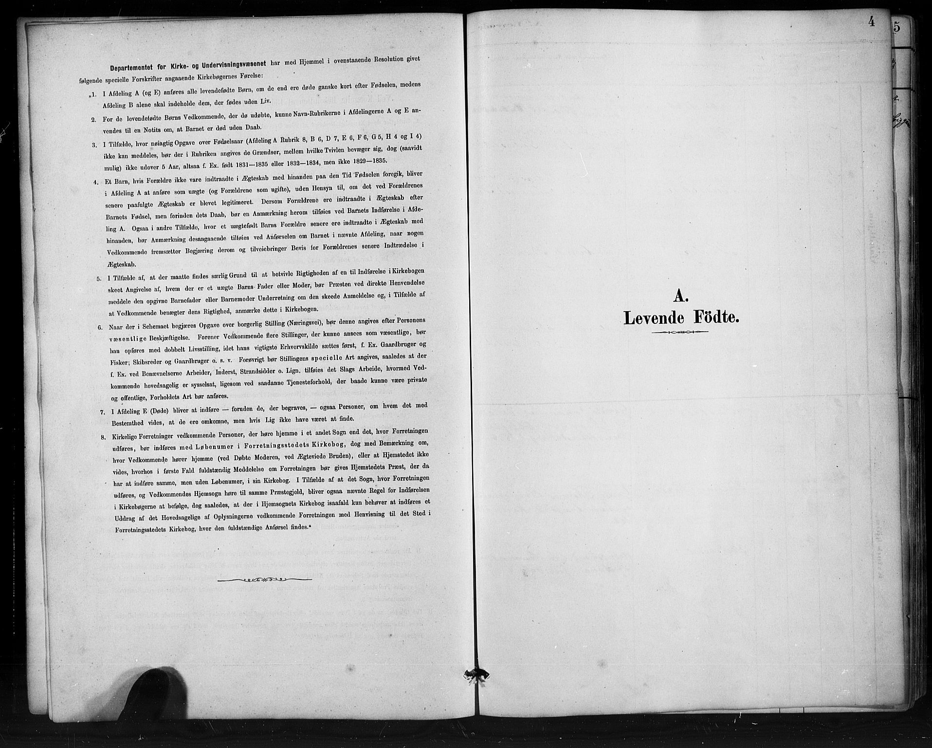 Jostedal sokneprestembete, SAB/A-80601/H/Hab/Habd/L0001: Klokkerbok nr. D 1, 1882-1910, s. 4
