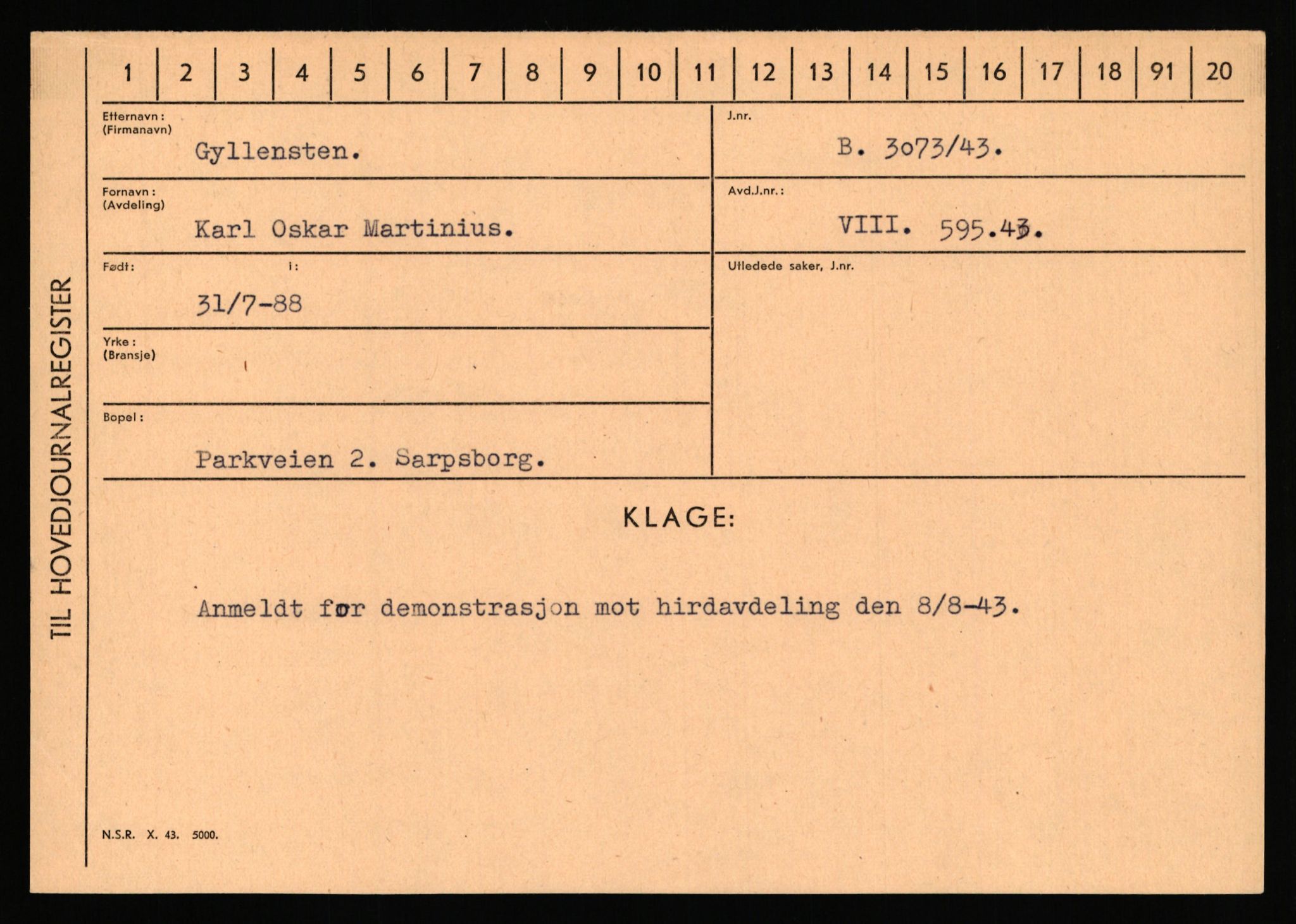 Statspolitiet - Hovedkontoret / Osloavdelingen, AV/RA-S-1329/C/Ca/L0005: Furali - Hamula, 1943-1945, s. 3382