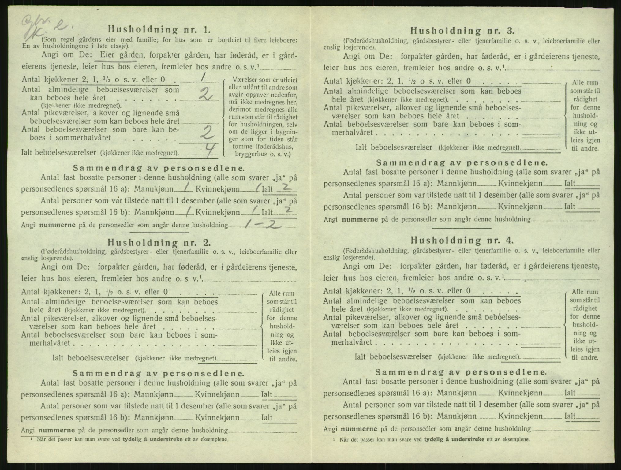 SAT, Folketelling 1920 for 1569 Aure herred, 1920, s. 841