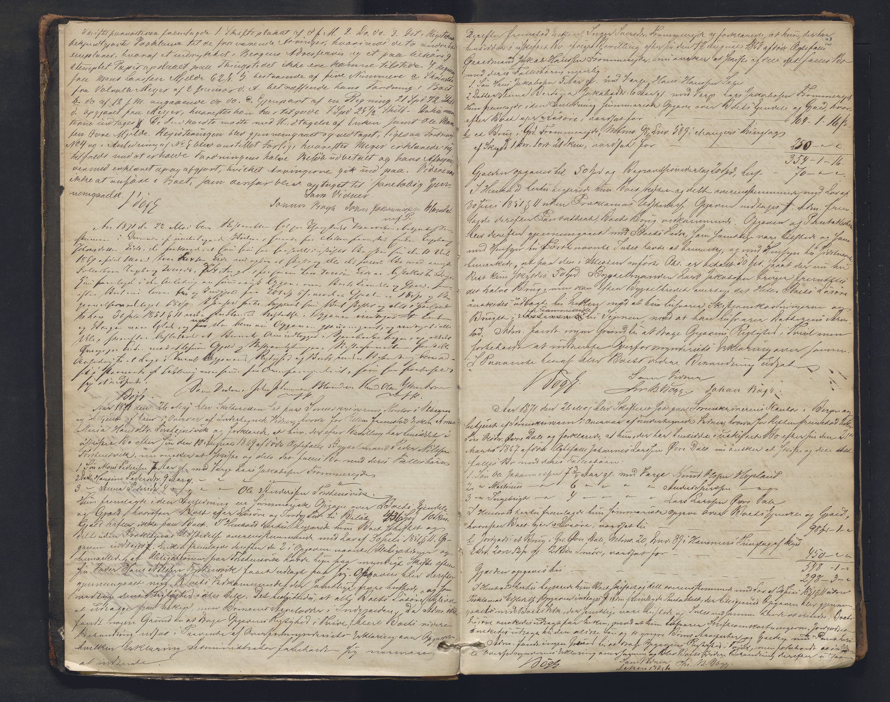 Nordhordland sorenskrivar, AV/SAB-A-2901/1/H/Hc/L0002: Skifteforhandlingsprotokollar, 1871-1878, s. 2