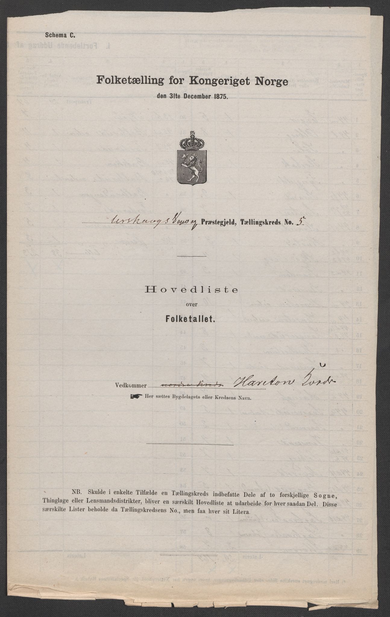RA, Folketelling 1875 for 0224P Aurskog prestegjeld, 1875, s. 13