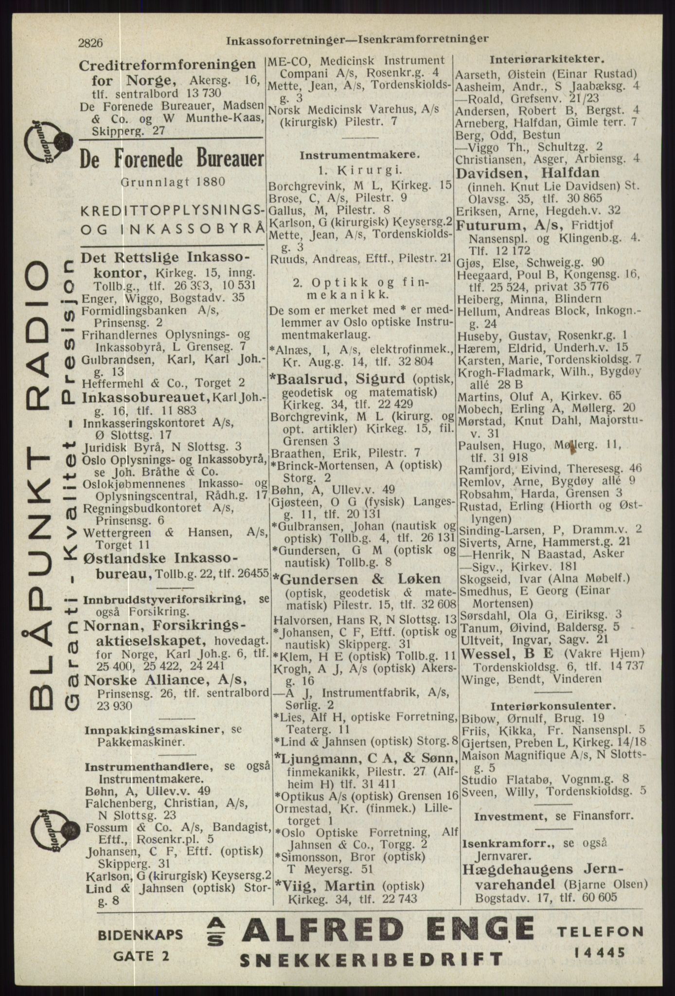 Kristiania/Oslo adressebok, PUBL/-, 1941, s. 2826