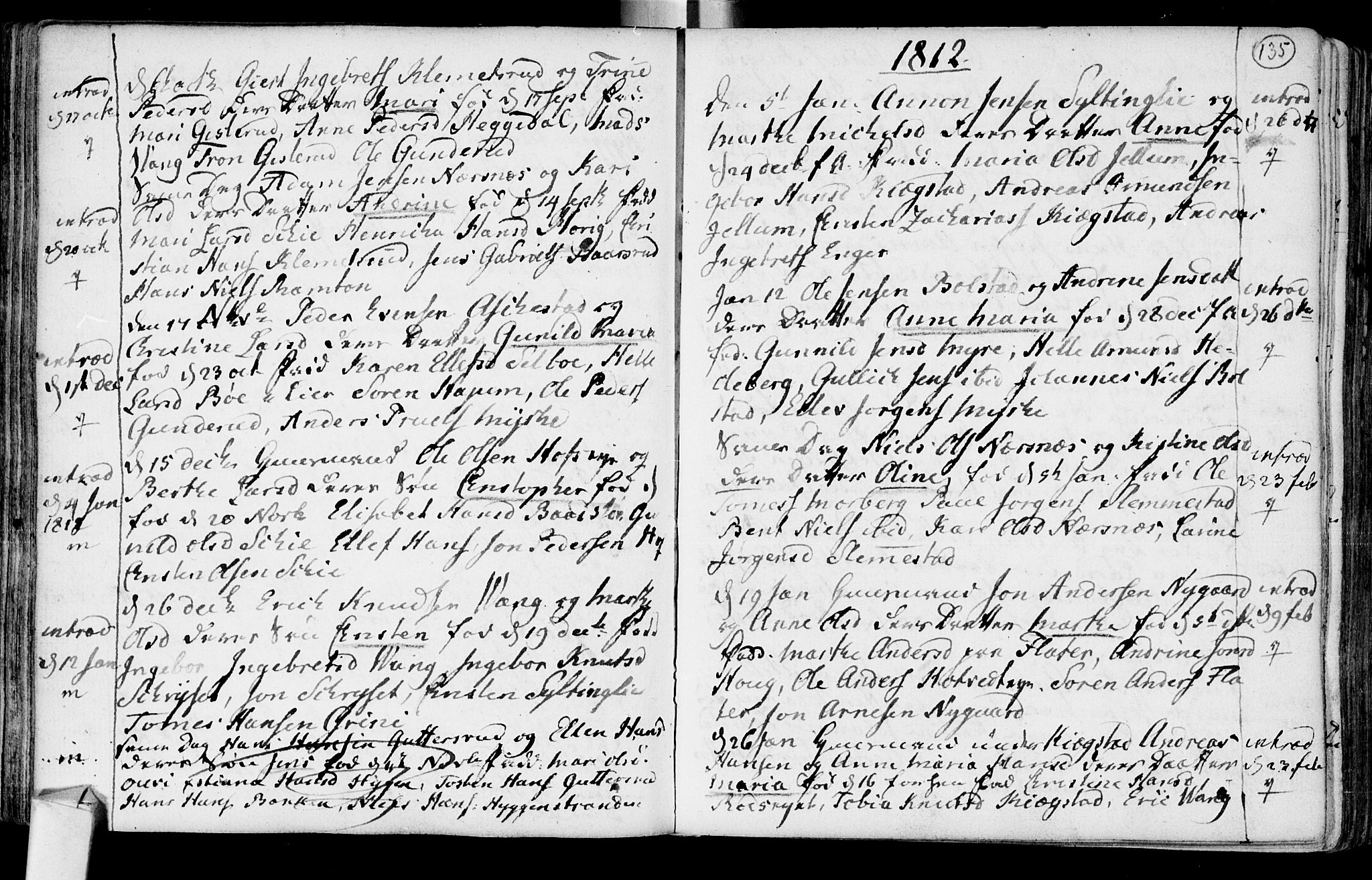 Røyken kirkebøker, AV/SAKO-A-241/F/Fa/L0003: Ministerialbok nr. 3, 1782-1813, s. 135