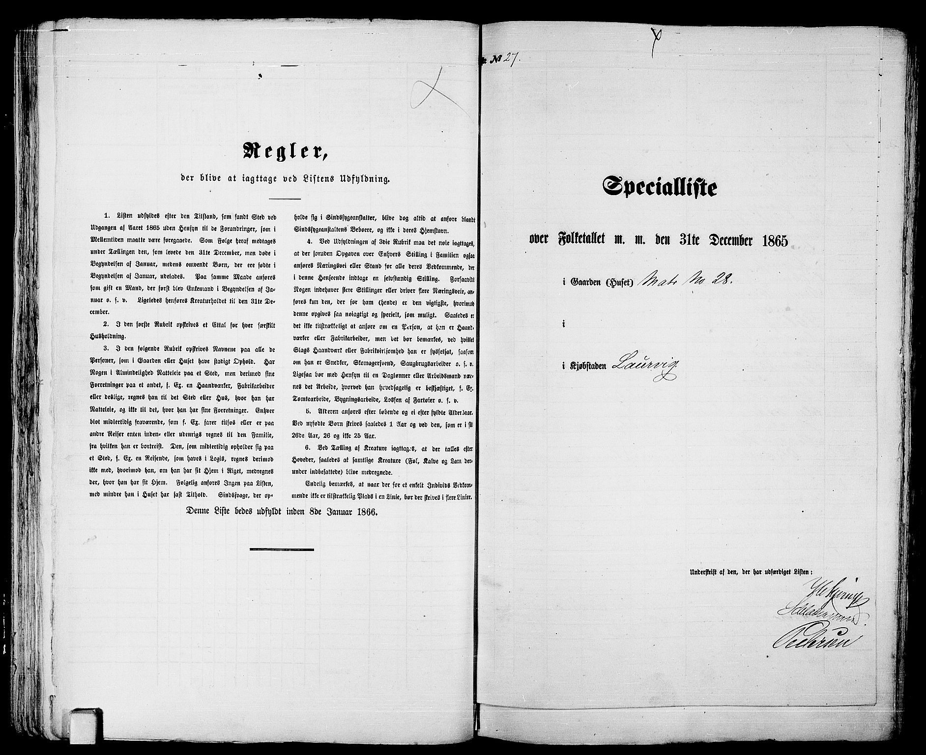 RA, Folketelling 1865 for 0707P Larvik prestegjeld, 1865, s. 66