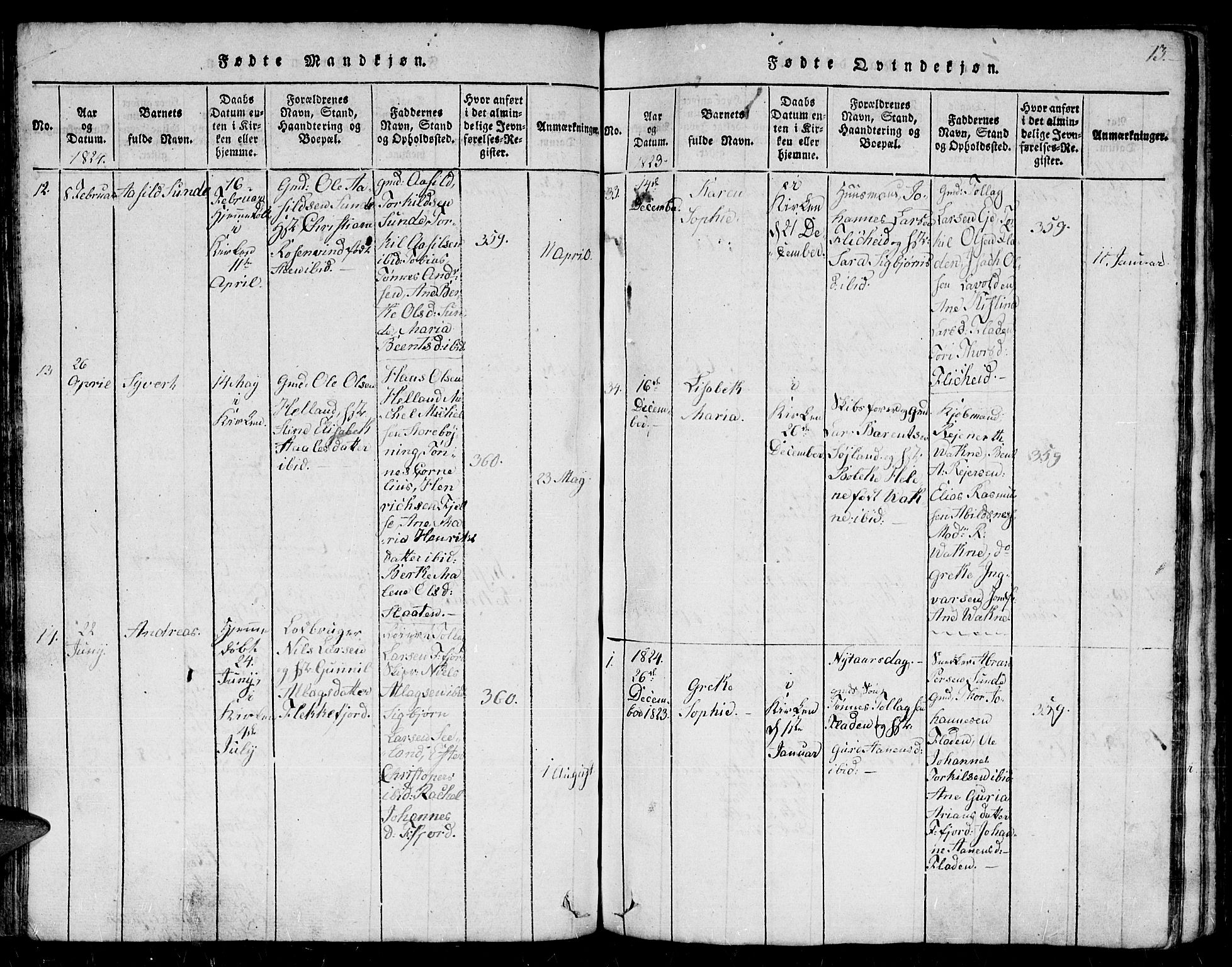 Flekkefjord sokneprestkontor, AV/SAK-1111-0012/F/Fb/Fbc/L0003: Klokkerbok nr. B 3, 1815-1826, s. 73