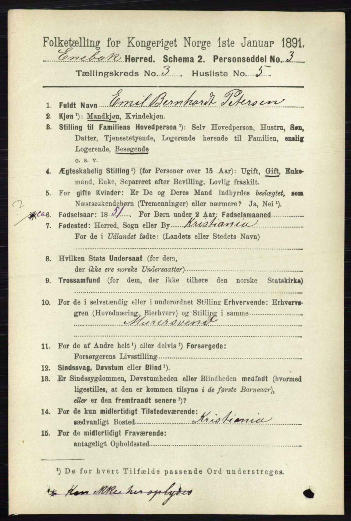 RA, Folketelling 1891 for 0229 Enebakk herred, 1891, s. 1141