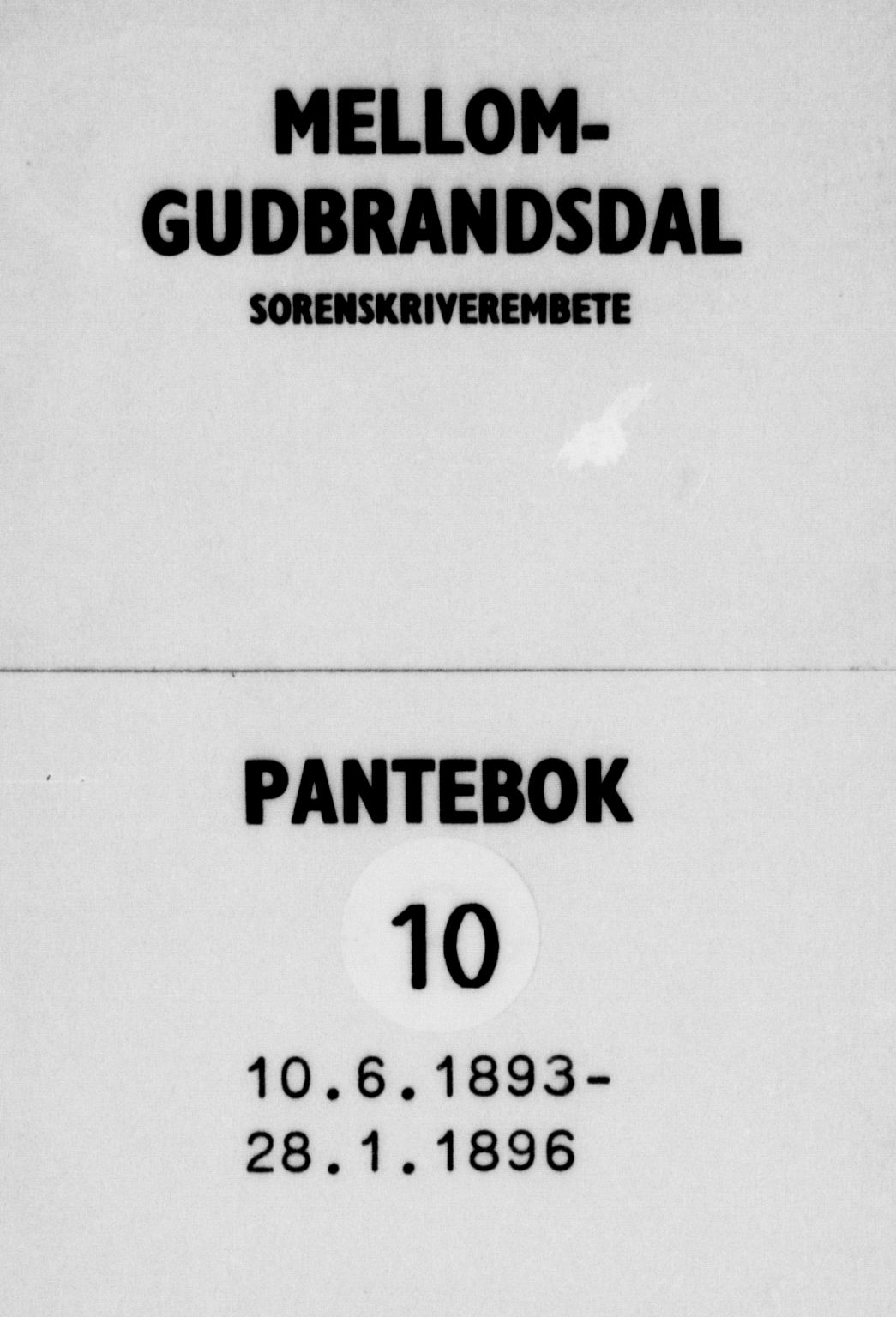 Mellom-Gudbrandsdal sorenskriveri, SAH/TING-038/H/Hb/L0010: Pantebok nr. 10, 1893-1896