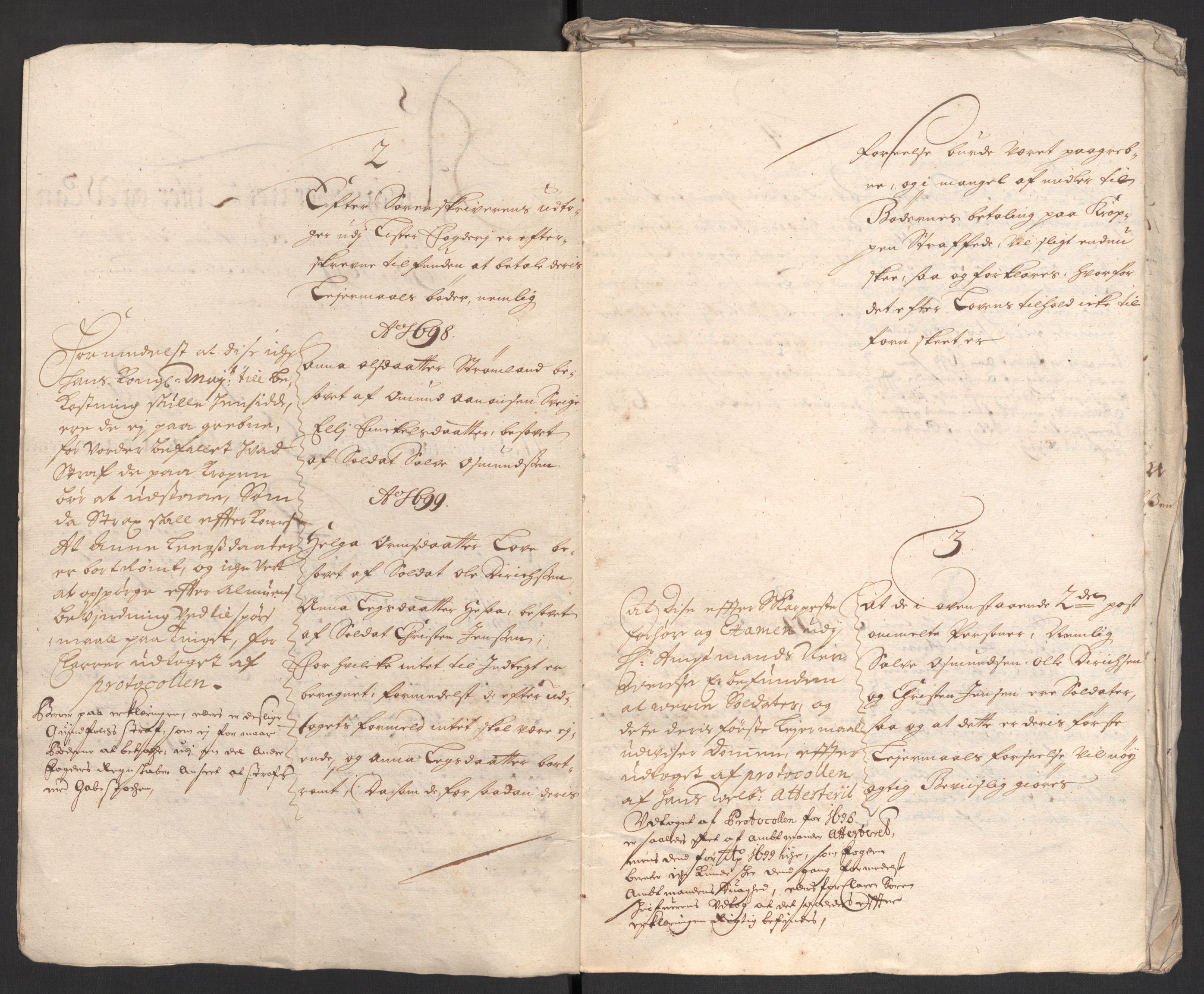 Rentekammeret inntil 1814, Reviderte regnskaper, Fogderegnskap, RA/EA-4092/R43/L2547: Fogderegnskap Lista og Mandal, 1698-1699, s. 331