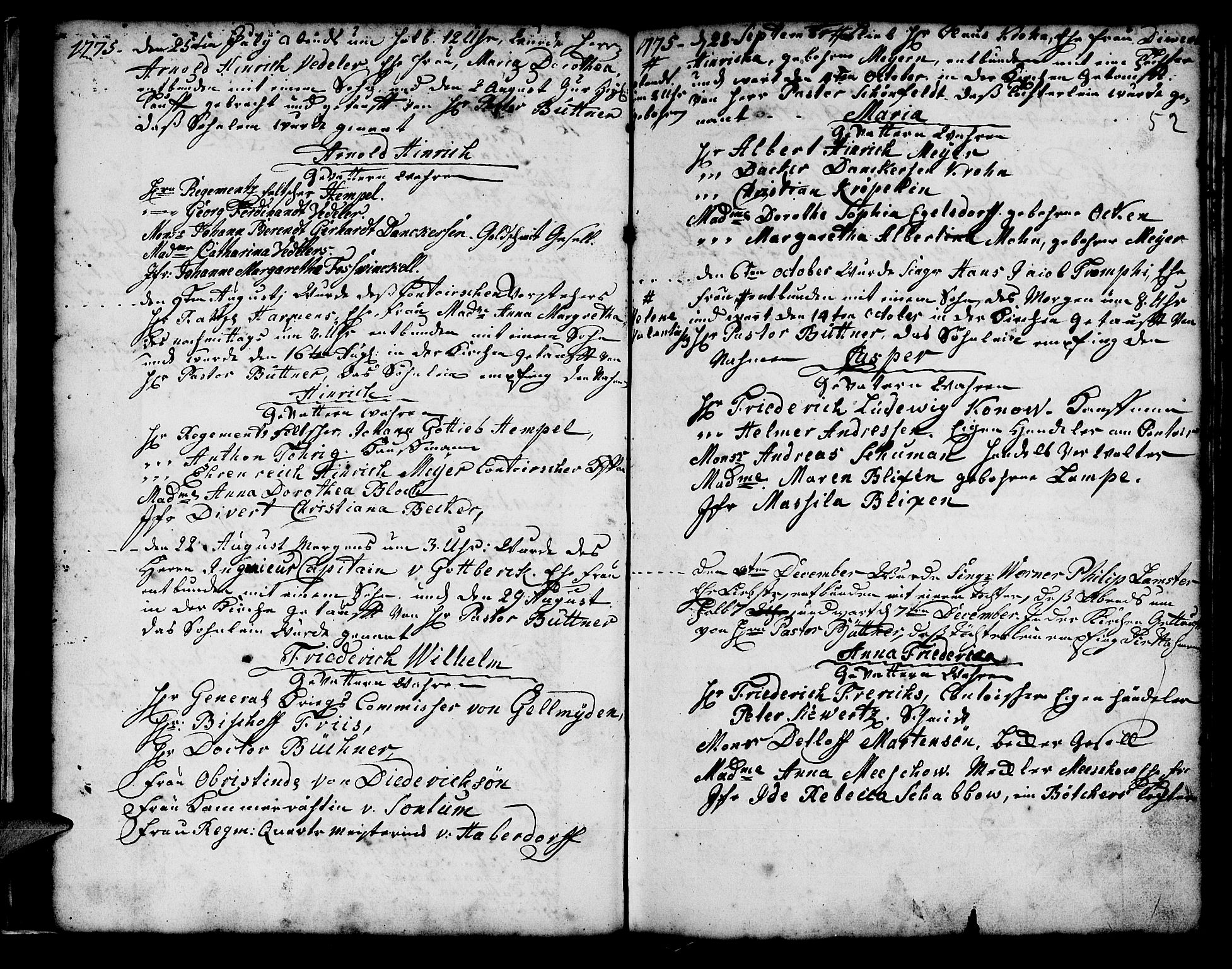 Mariakirken Sokneprestembete, AV/SAB-A-76901/H/Haa/L0001: Ministerialbok nr. A 1, 1740-1784, s. 52