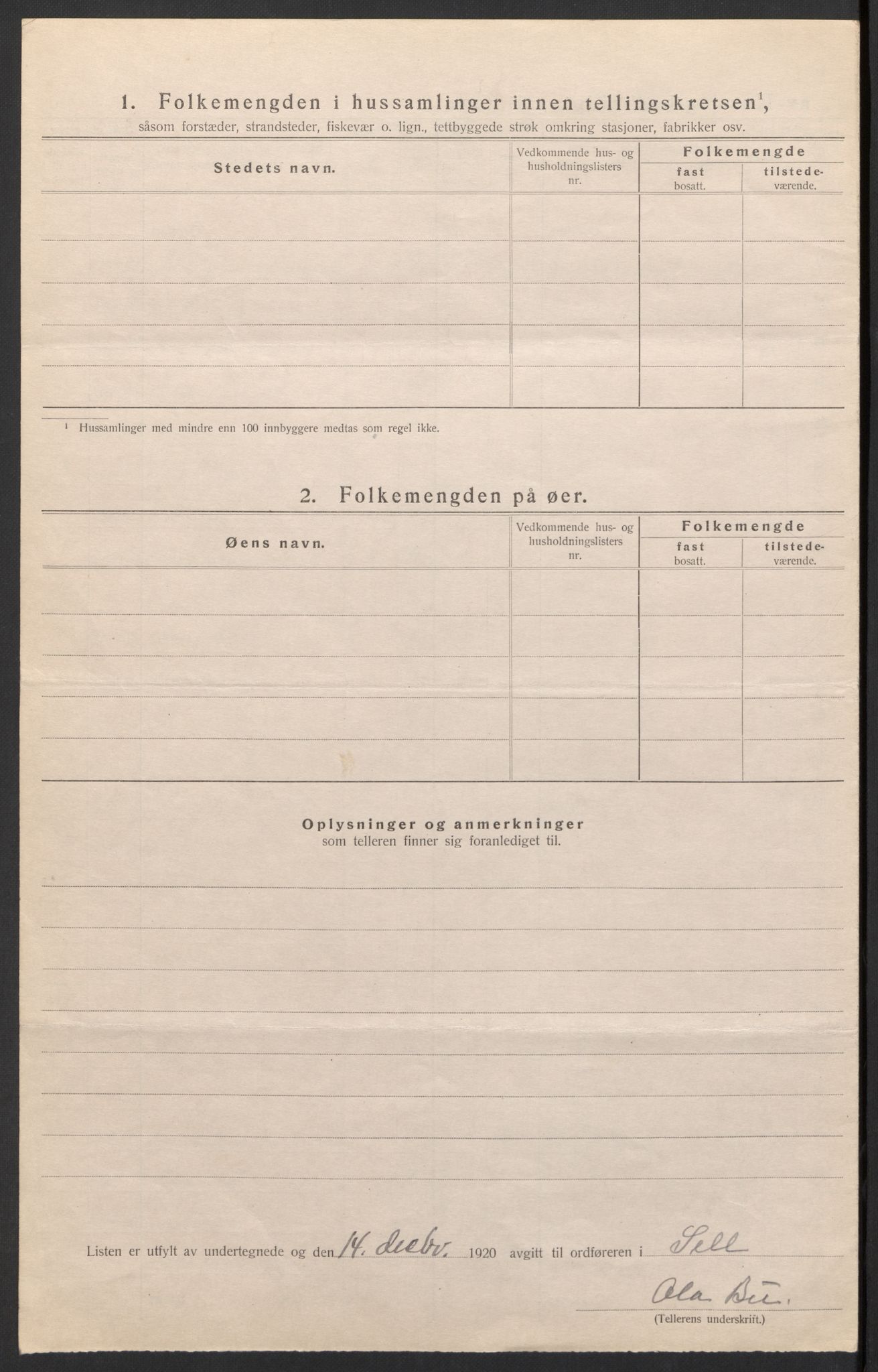 SAH, Folketelling 1920 for 0517 Sel herred, 1920, s. 16