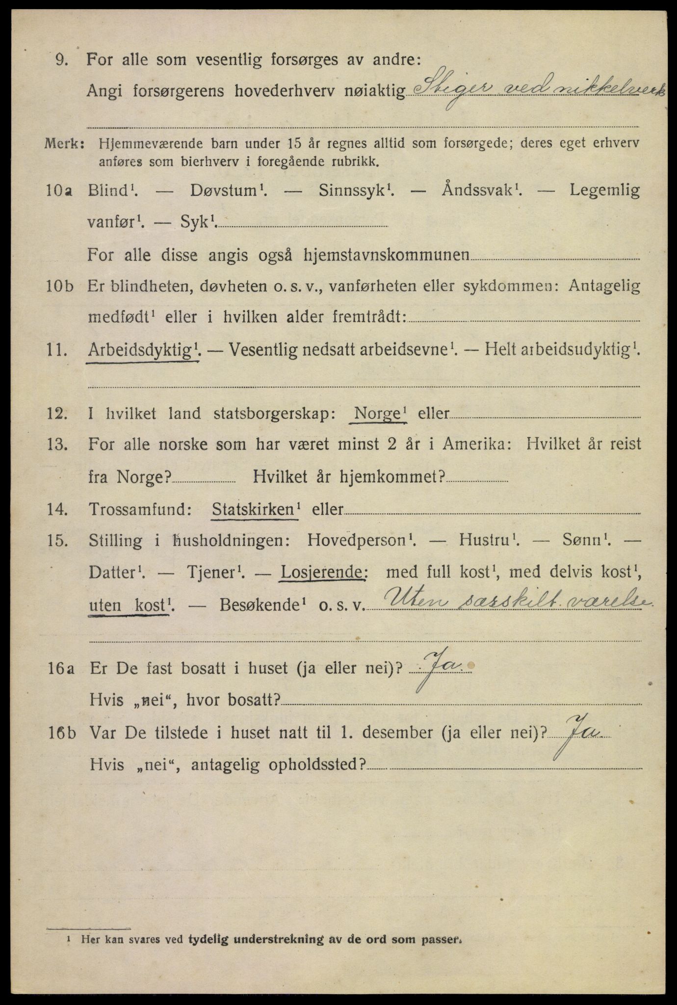 SAKO, Folketelling 1920 for 0630 Øvre Sandsvær herred, 1920, s. 3183