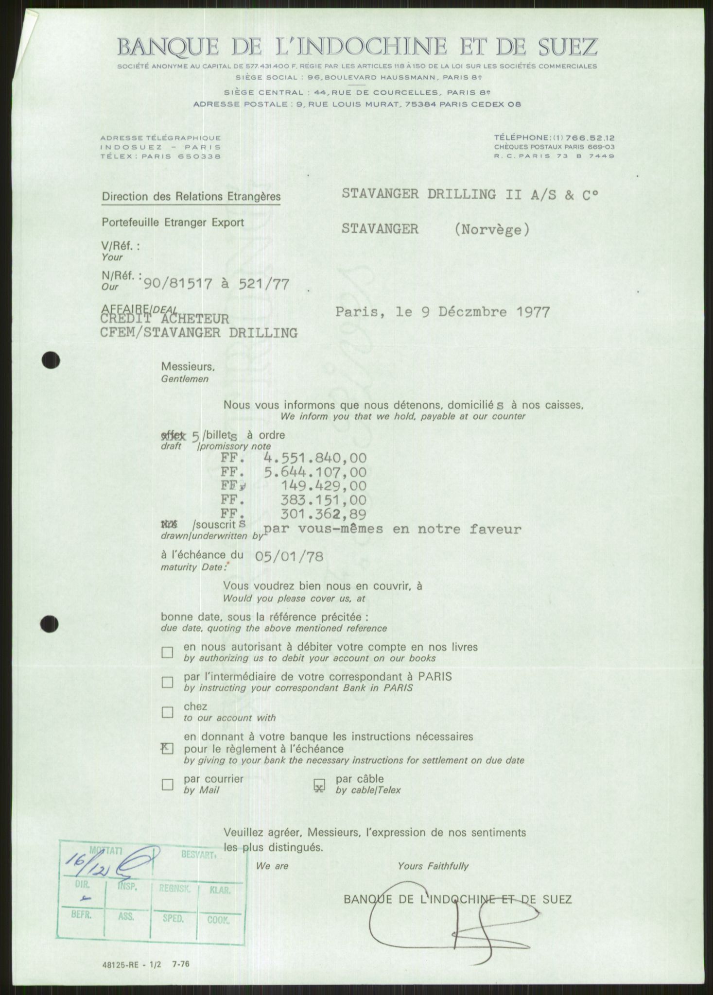 Pa 1503 - Stavanger Drilling AS, SAST/A-101906/D/L0001: Korrespondanse og saksdokumenter, 1973-1982, s. 629