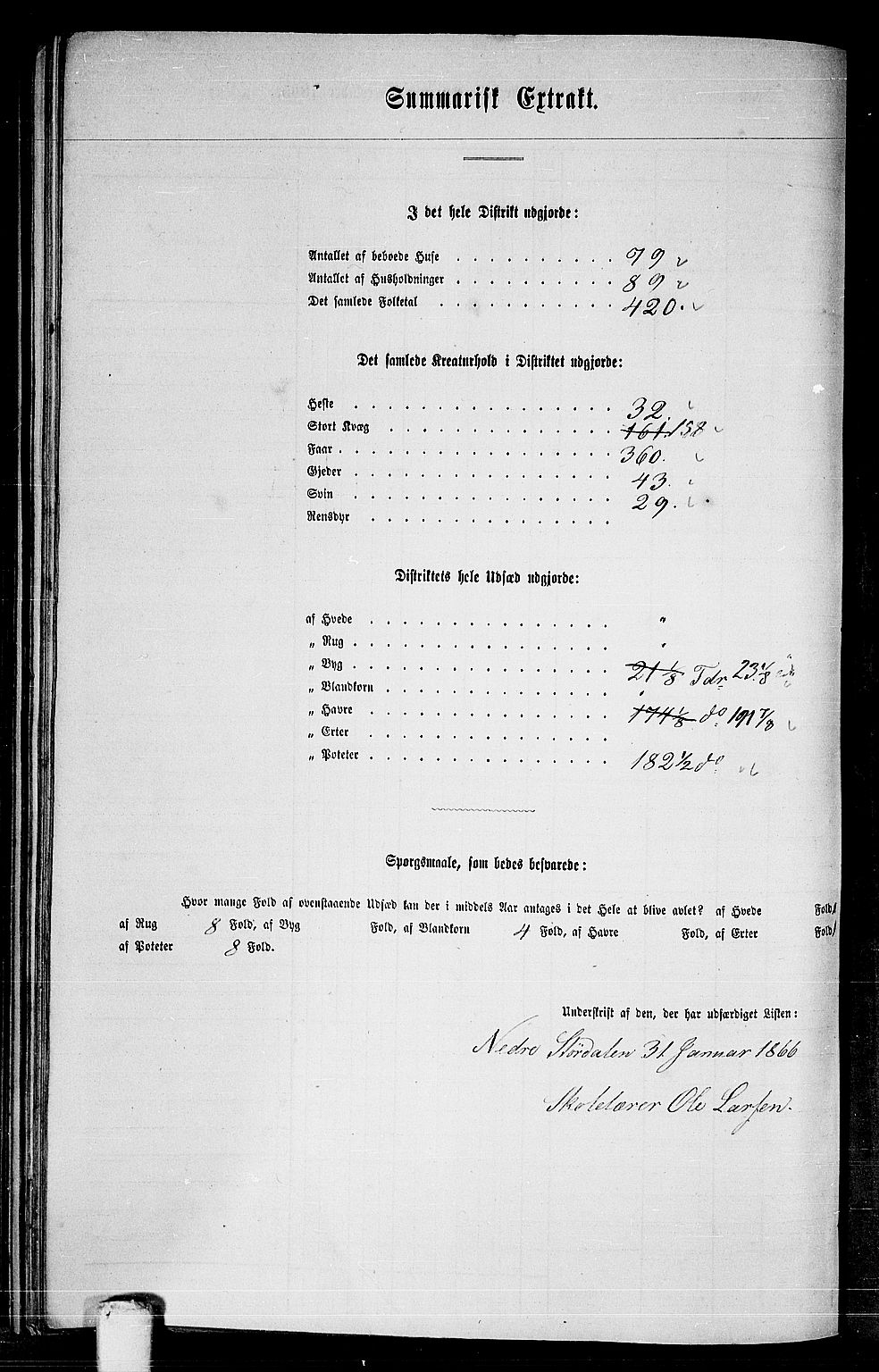 RA, Folketelling 1865 for 1714P Nedre Stjørdal prestegjeld, 1865, s. 263