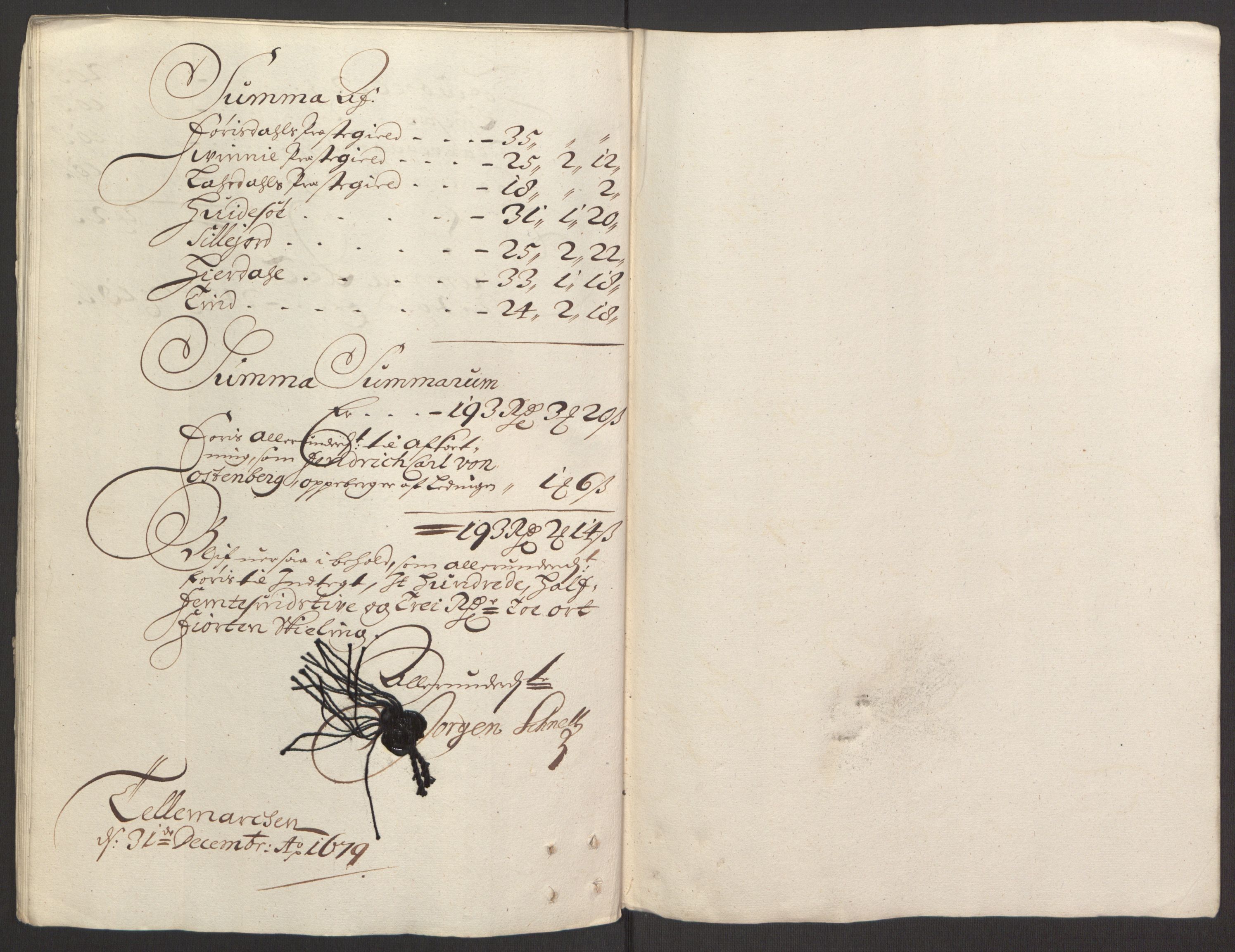 Rentekammeret inntil 1814, Reviderte regnskaper, Fogderegnskap, AV/RA-EA-4092/R35/L2073: Fogderegnskap Øvre og Nedre Telemark, 1679, s. 29