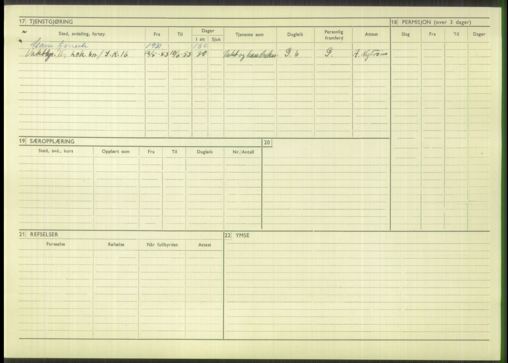 Forsvaret, Troms infanteriregiment nr. 16, AV/RA-RAFA-3146/P/Pa/L0014: Rulleblad for regimentets menige mannskaper, årsklasse 1930, 1930, s. 890