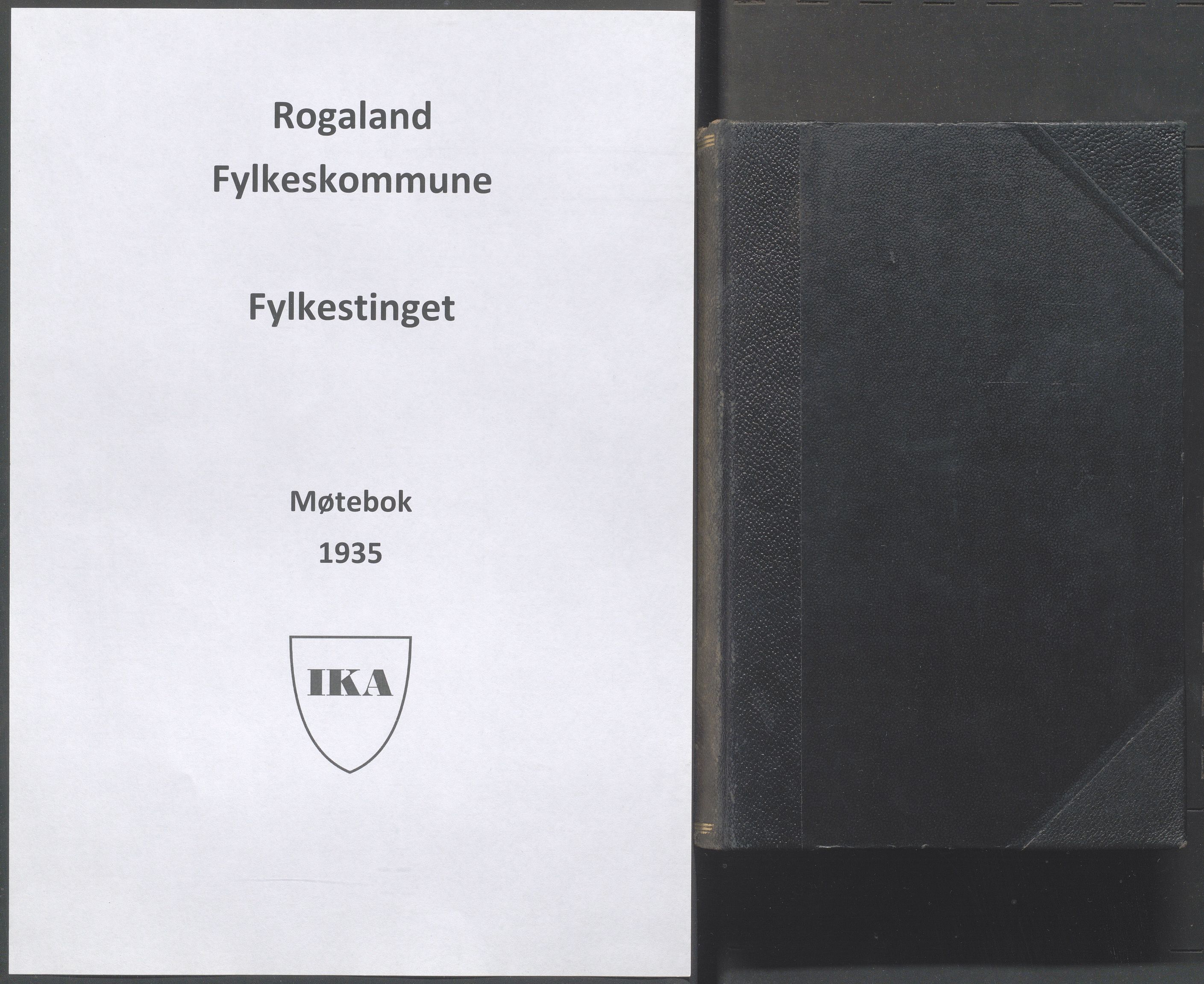 Rogaland fylkeskommune - Fylkesrådmannen , IKAR/A-900/A/Aa/Aaa/L0054: Møtebok , 1935