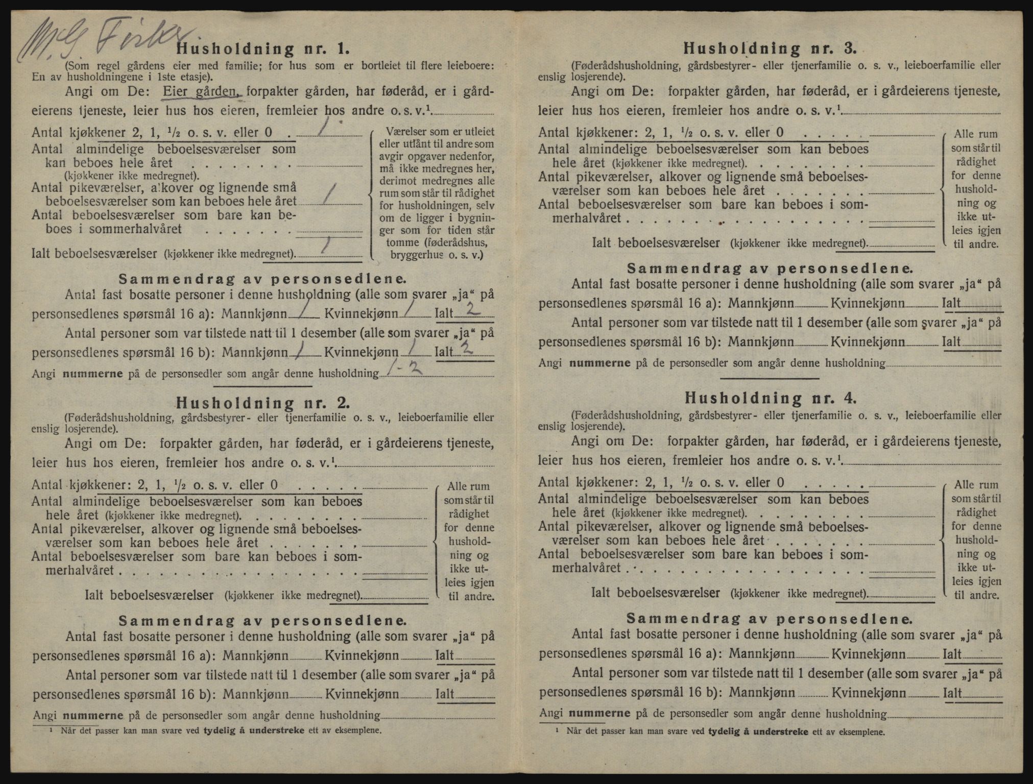 SATØ, Folketelling 1920 for 2019 Kjelvik herred, 1920, s. 47